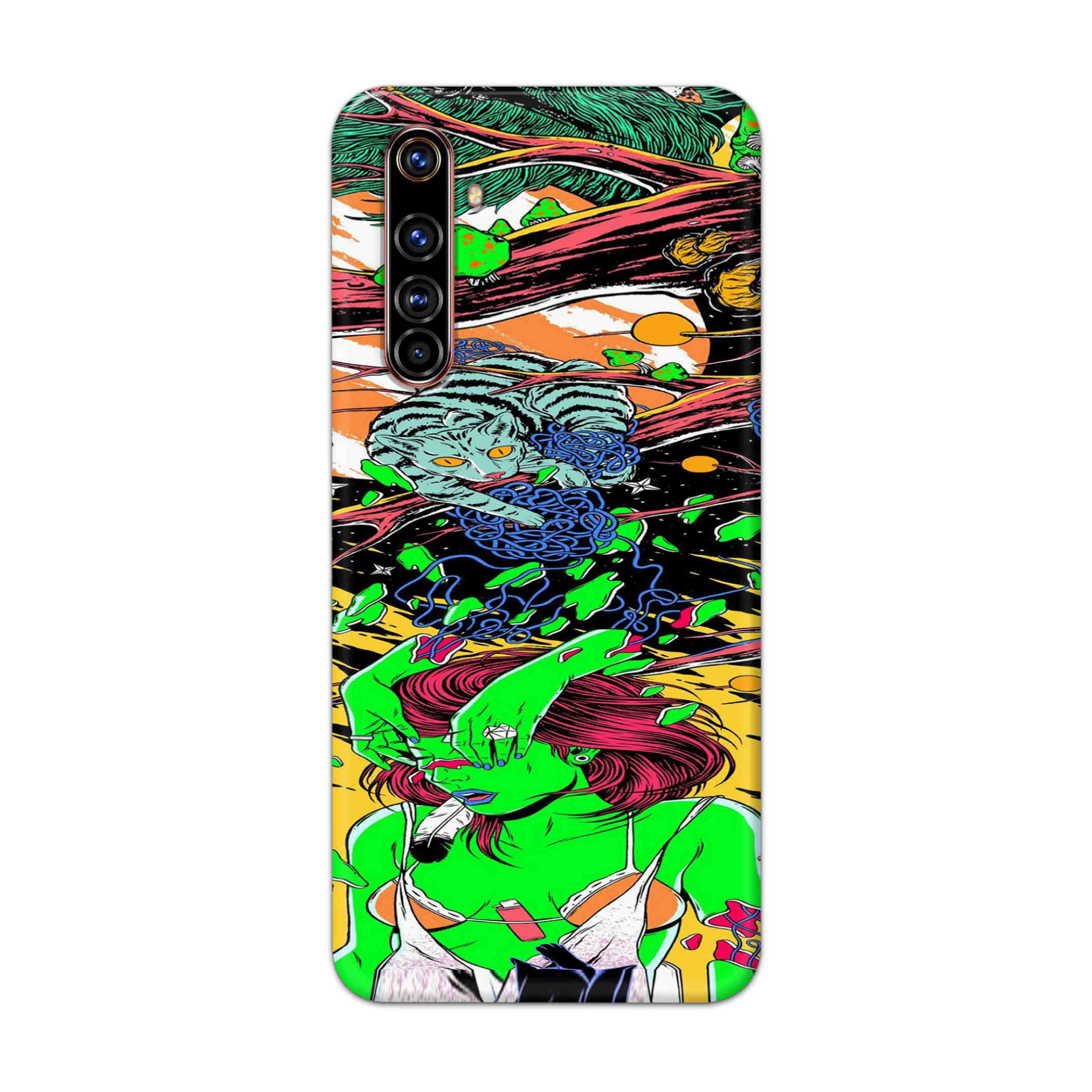 Buy Green Girl Art Hard Back Mobile Phone Case Cover For Realme X50 Pro Online