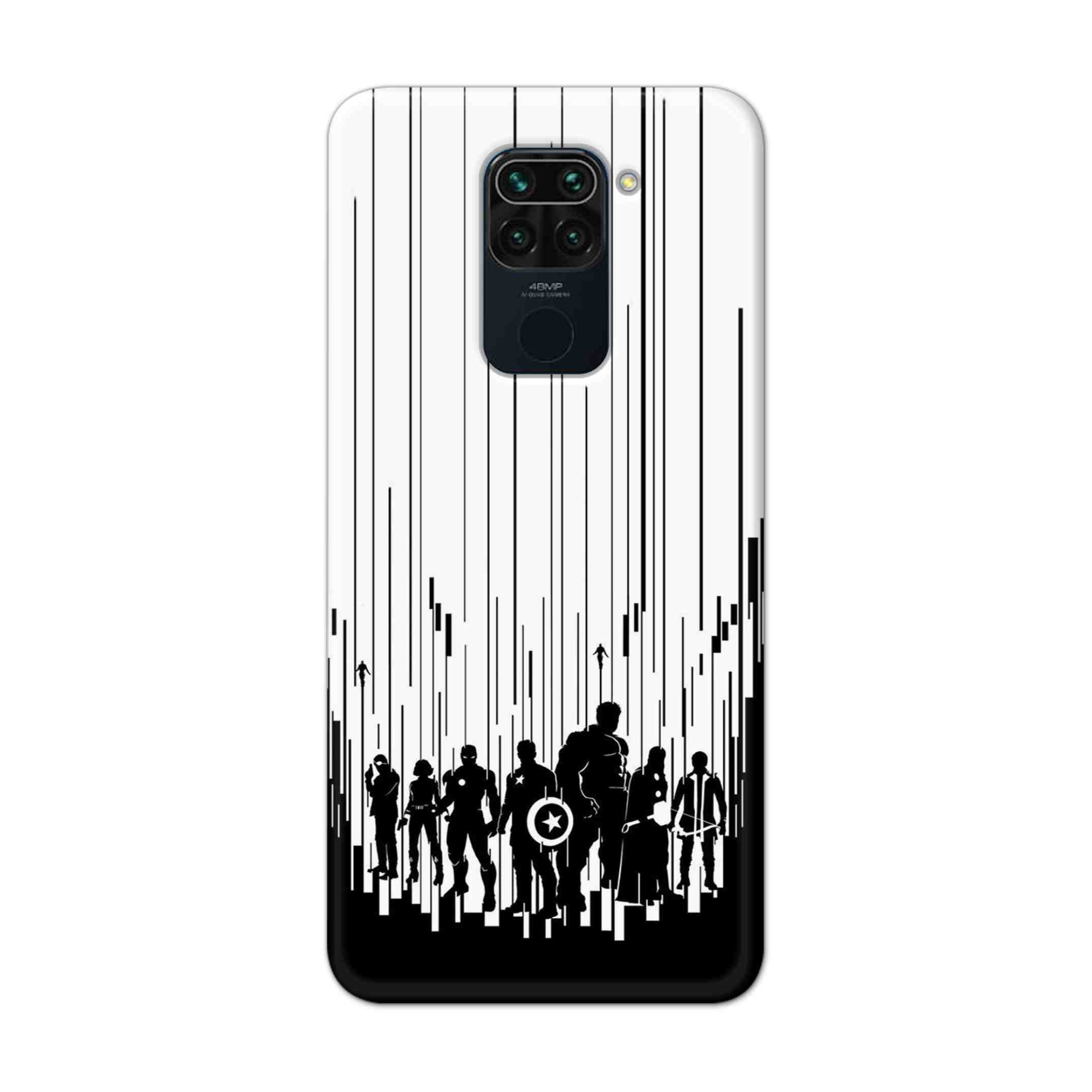 Buy Black And White Avengers Hard Back Mobile Phone Case Cover For Xiaomi Redmi Note 9 Online