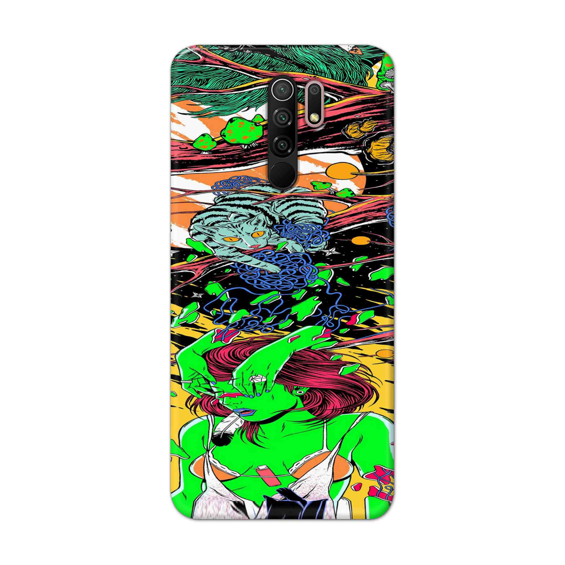 Buy Green Girl Art Hard Back Mobile Phone Case Cover For Xiaomi Redmi 9 Prime Online