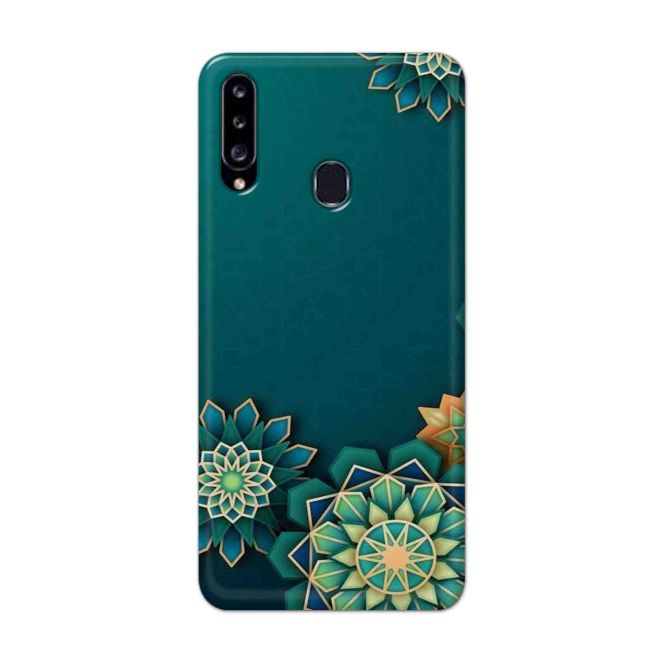 Buy Green Flower Hard Back Mobile Phone Case Cover For Samsung Galaxy A21 Online