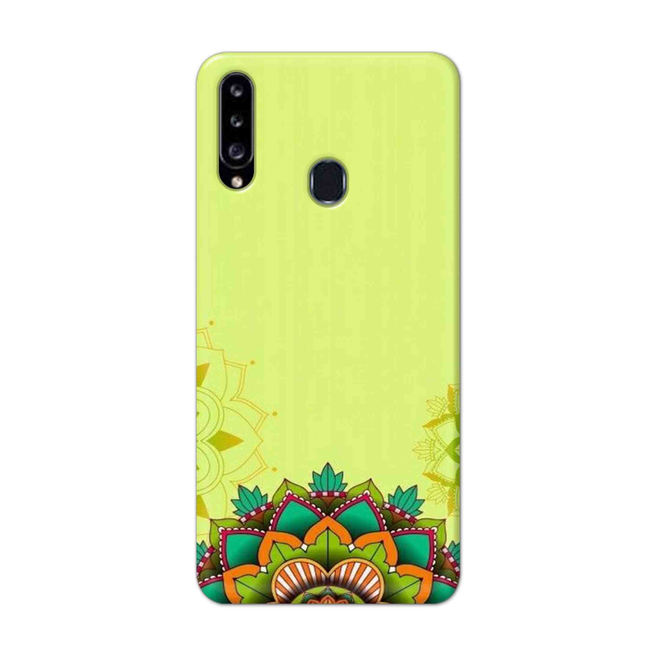 Buy Flower Mandala Hard Back Mobile Phone Case Cover For Samsung Galaxy A21 Online