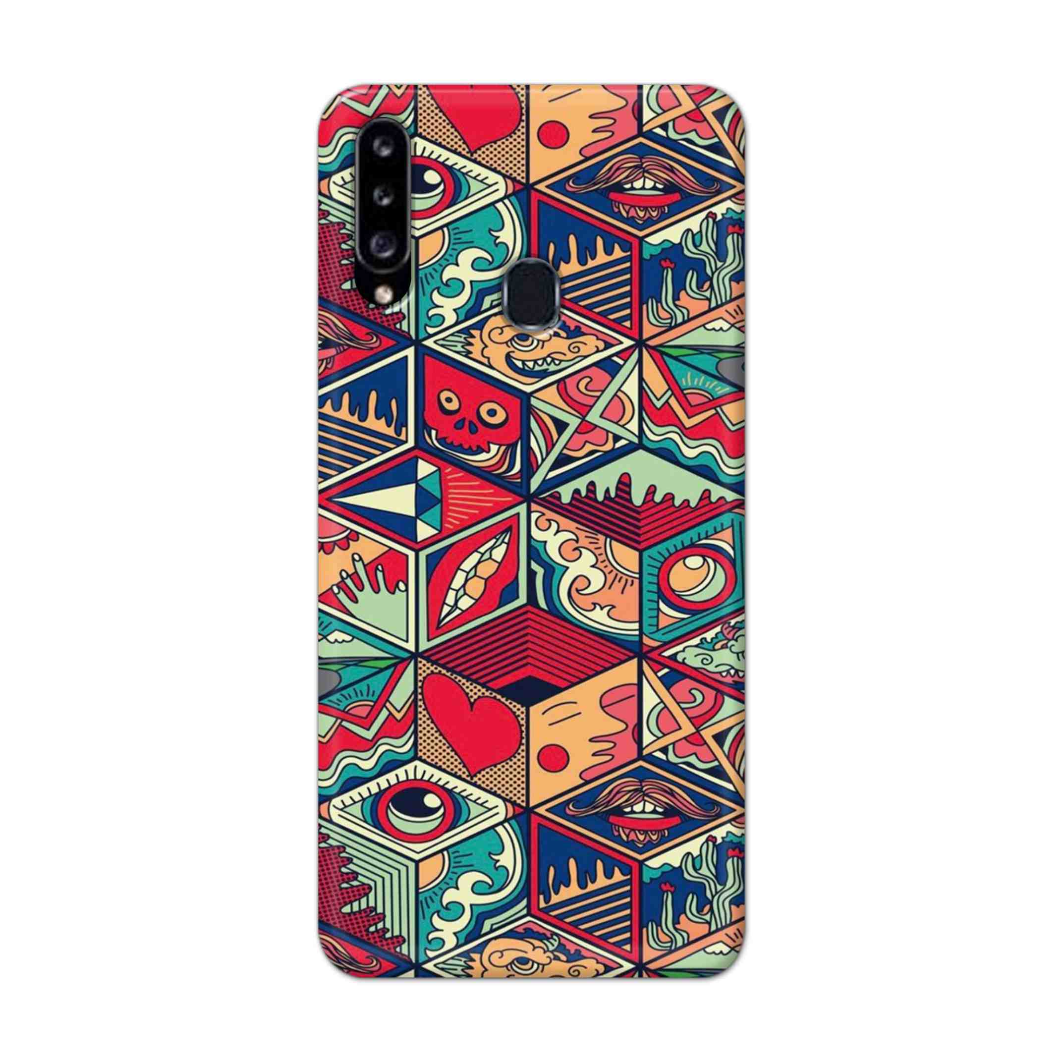 Buy Face Mandala Hard Back Mobile Phone Case Cover For Samsung Galaxy A21 Online