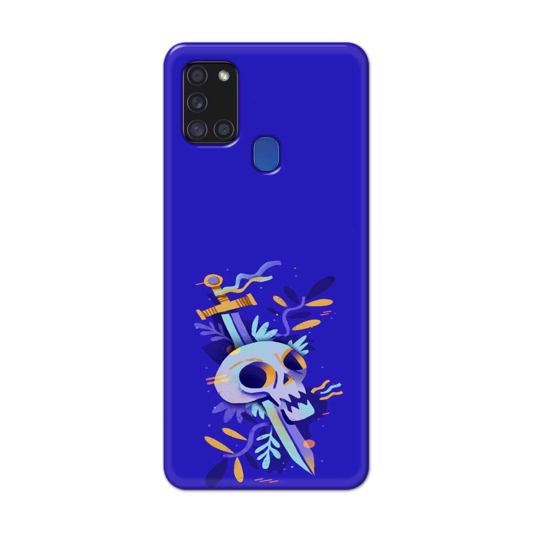 Buy Blue Skull Hard Back Mobile Phone Case Cover For Samsung Galaxy A21s Online