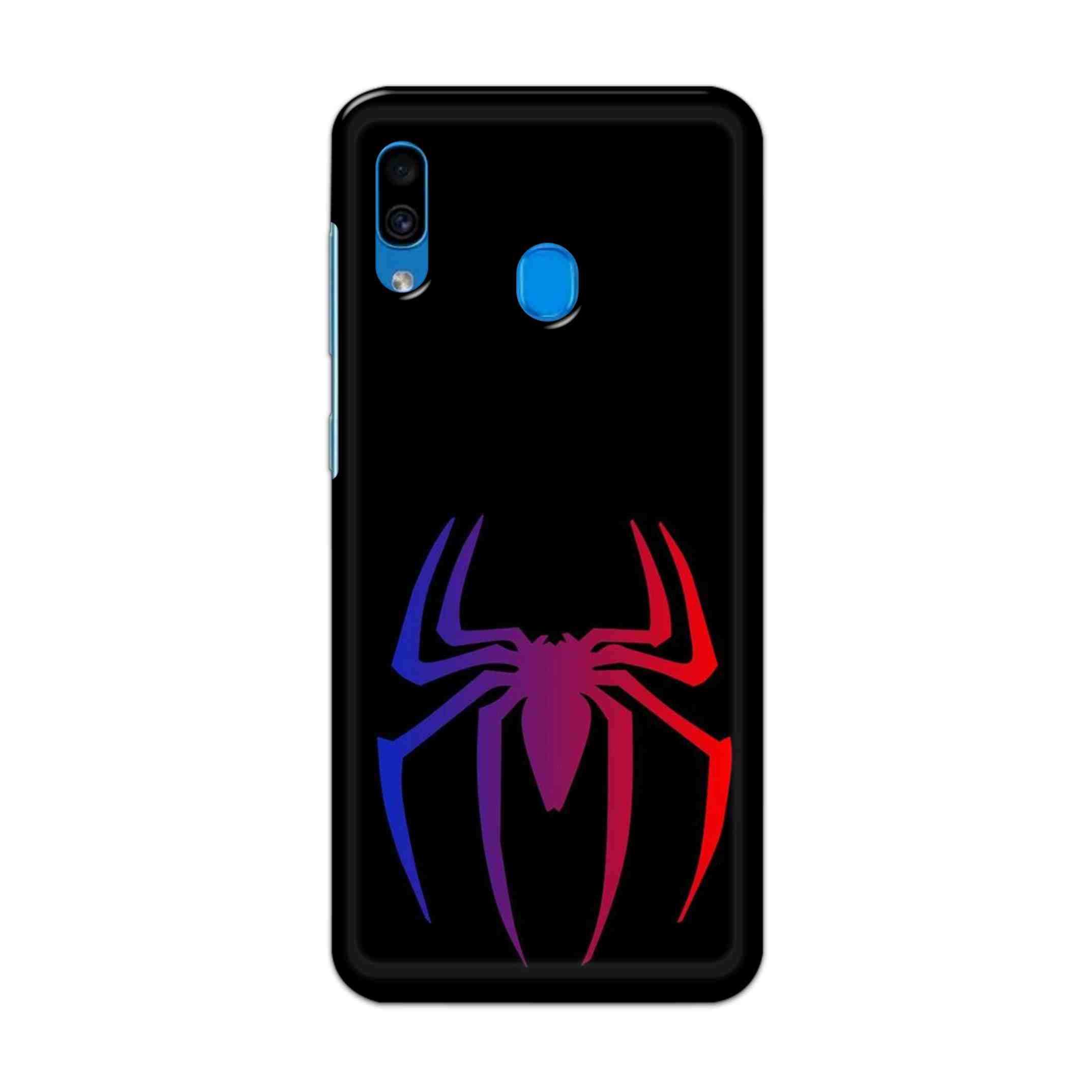 Buy Neon Spiderman Logo Hard Back Mobile Phone Case Cover For Samsung Galaxy A30 Online