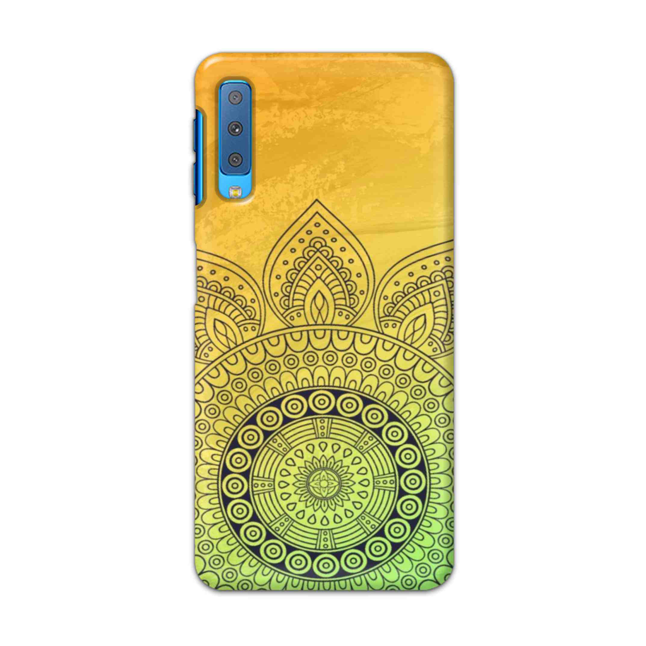 Buy Yellow Rangoli Hard Back Mobile Phone Case Cover For Samsung Galaxy A7 2018 Online