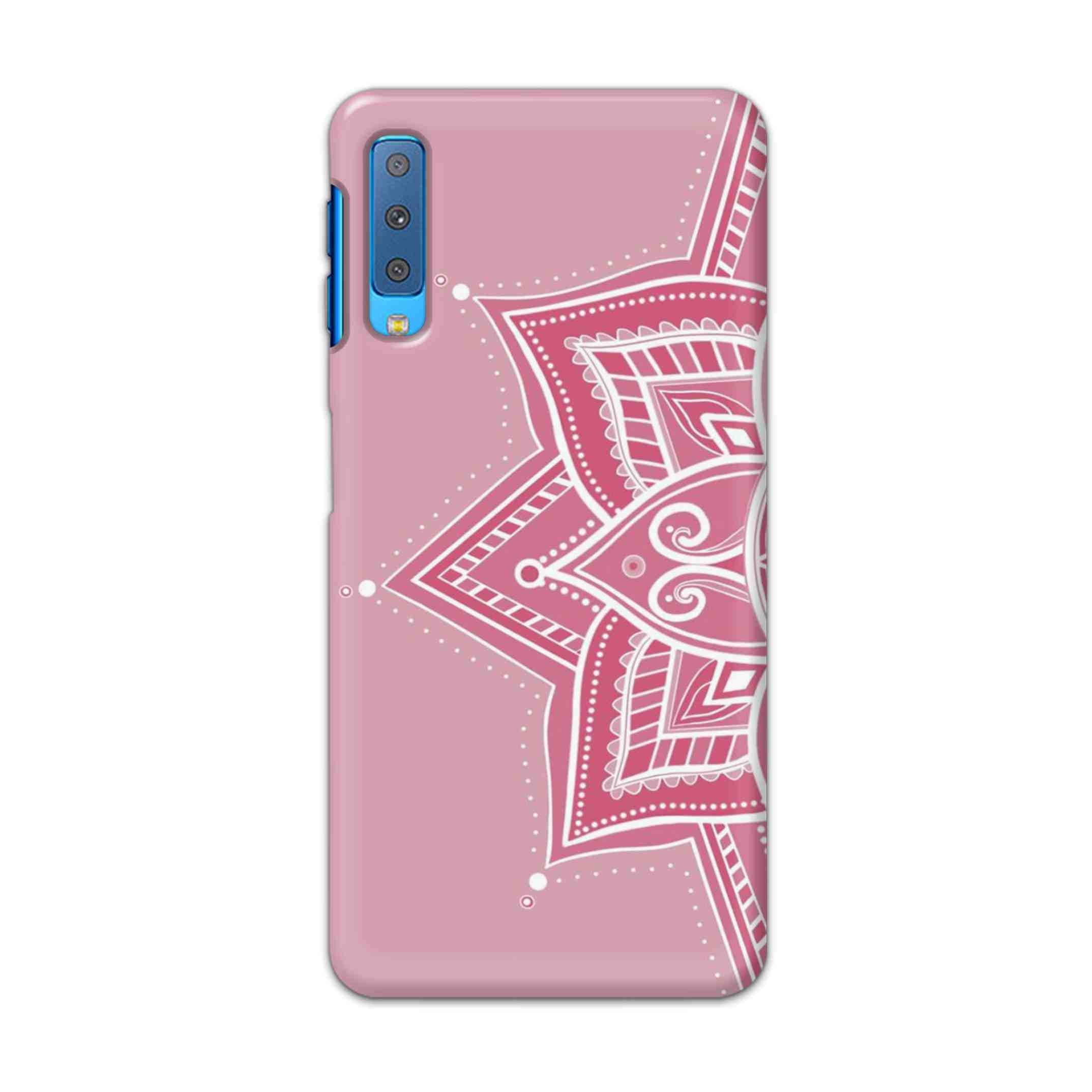 Buy Pink Rangoli Hard Back Mobile Phone Case Cover For Samsung Galaxy A7 2018 Online