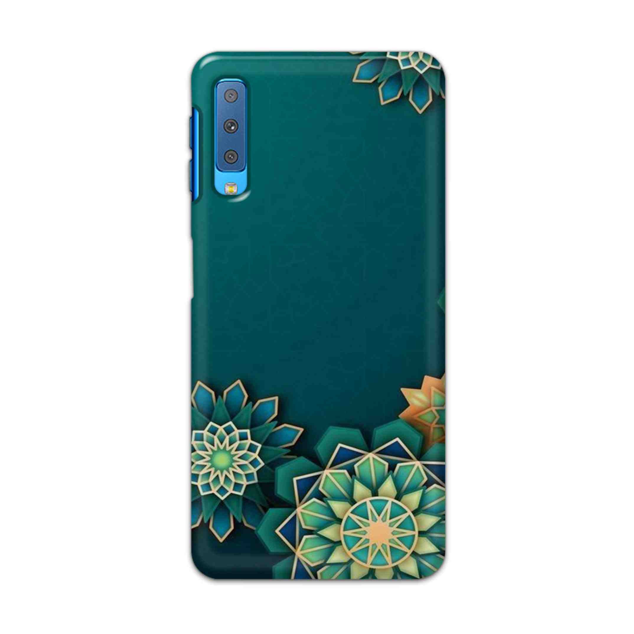 Buy Green Flower Hard Back Mobile Phone Case Cover For Samsung Galaxy A7 2018 Online