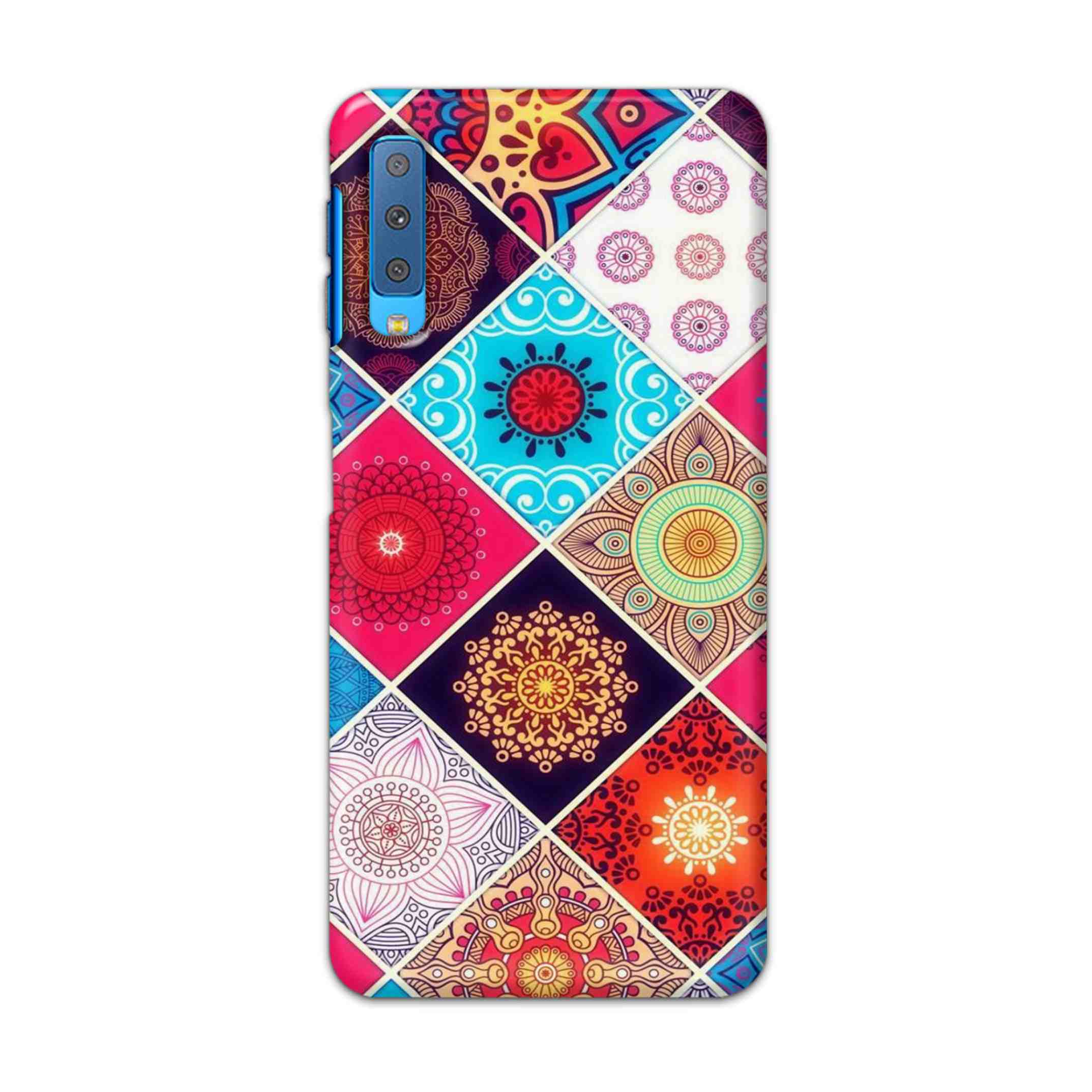 Buy Rainbow Mandala Hard Back Mobile Phone Case Cover For Samsung Galaxy A7 2018 Online