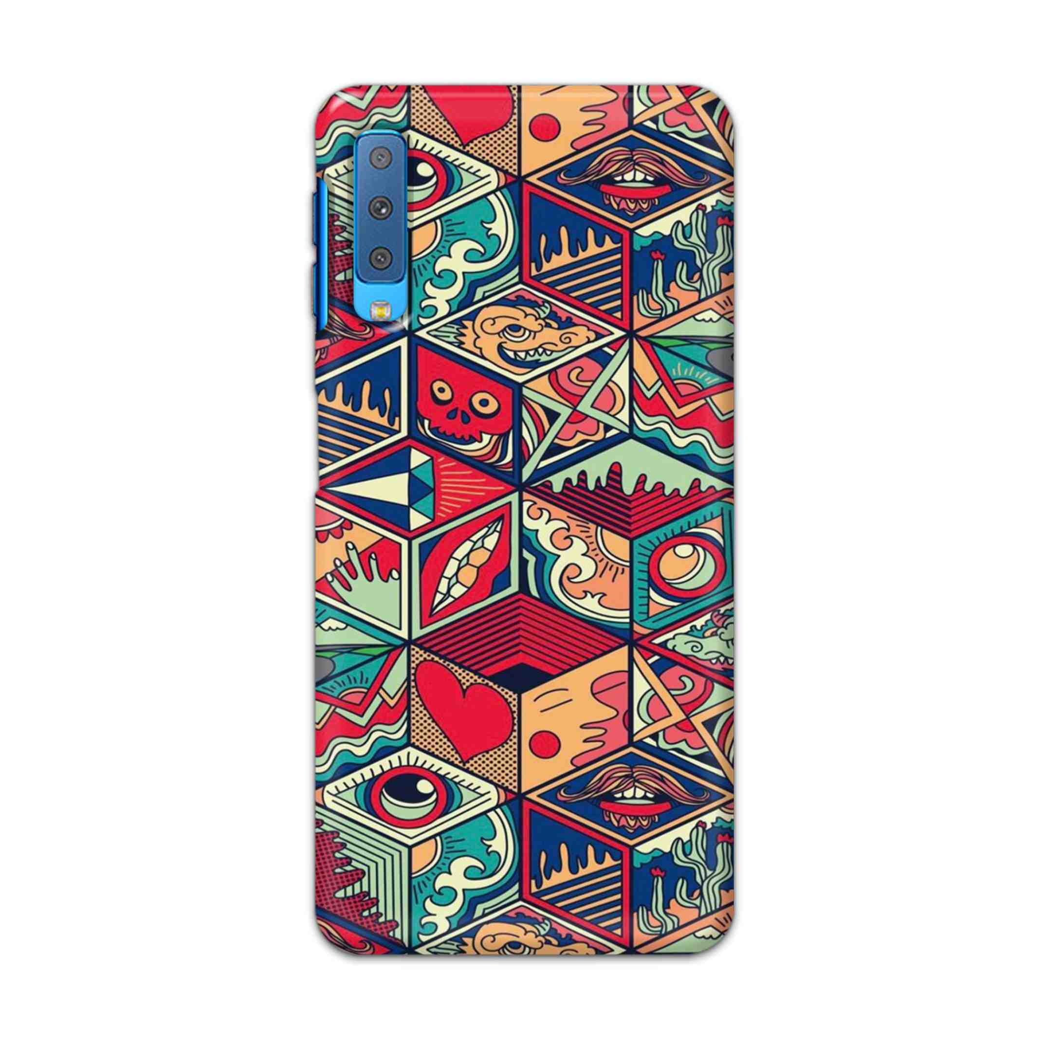 Buy Face Mandala Hard Back Mobile Phone Case Cover For Samsung Galaxy A7 2018 Online