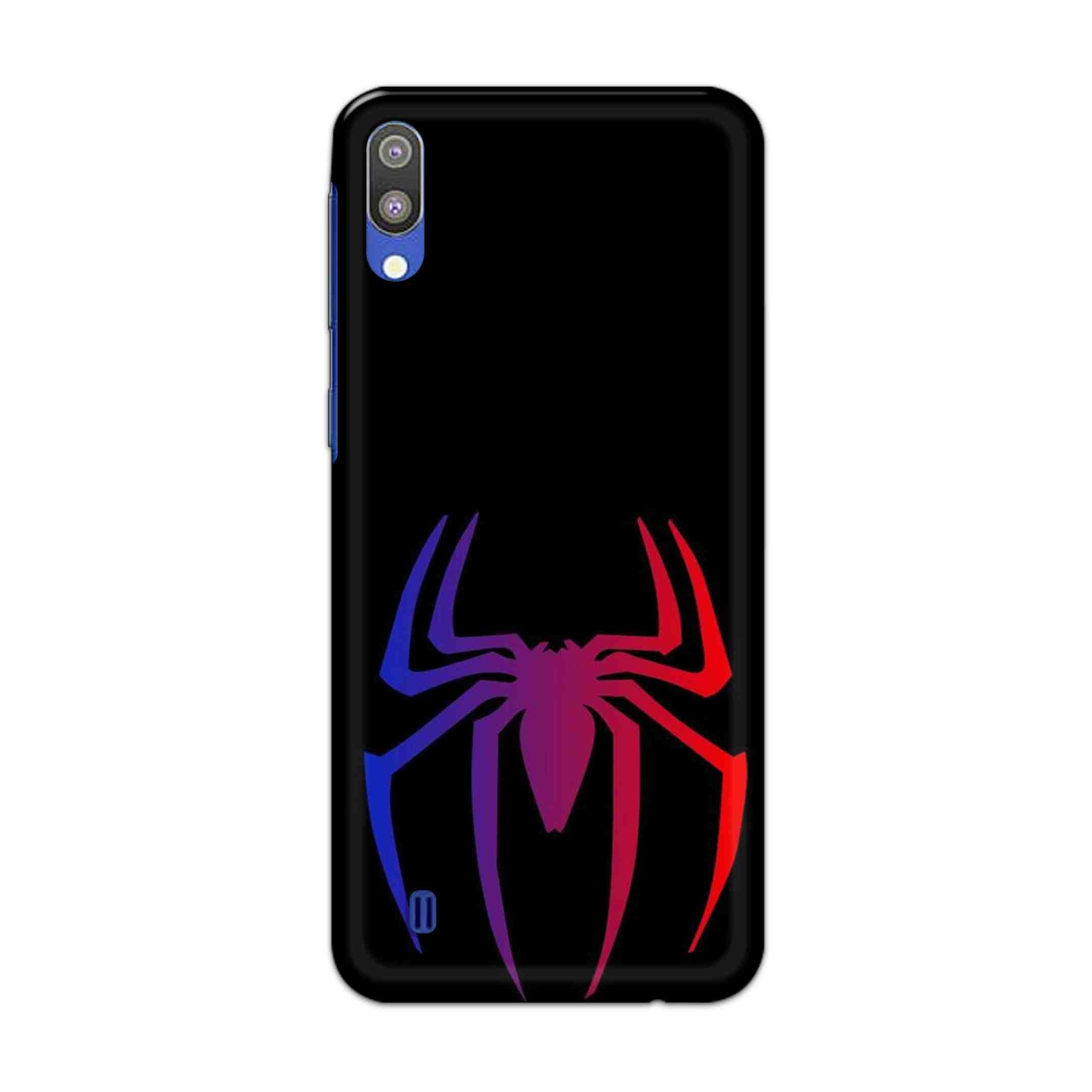 Buy Neon Spiderman Logo Hard Back Mobile Phone Case Cover For Samsung Galaxy M10 Online