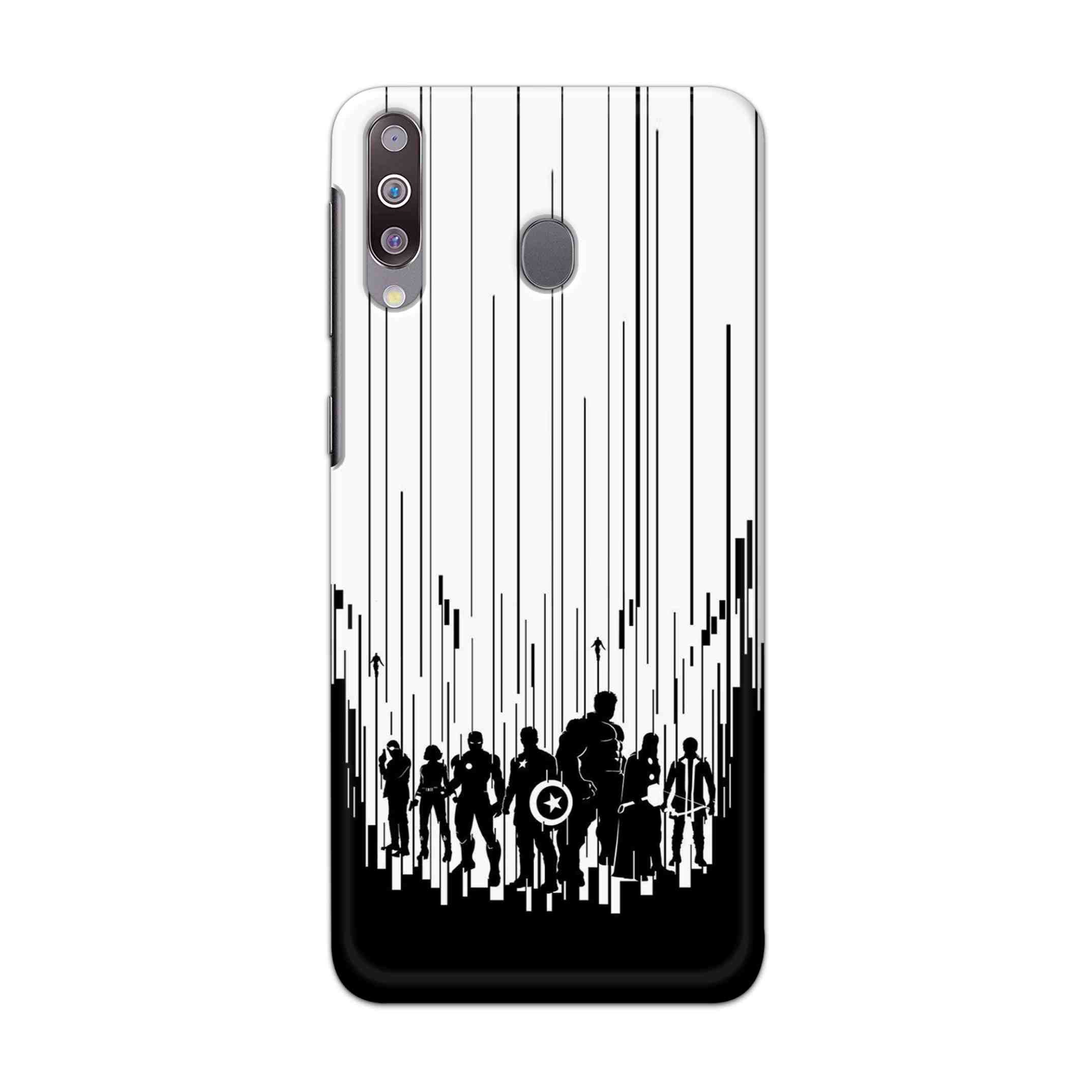 Buy Black And White Avengers Hard Back Mobile Phone Case Cover For Samsung Galaxy M30 Online