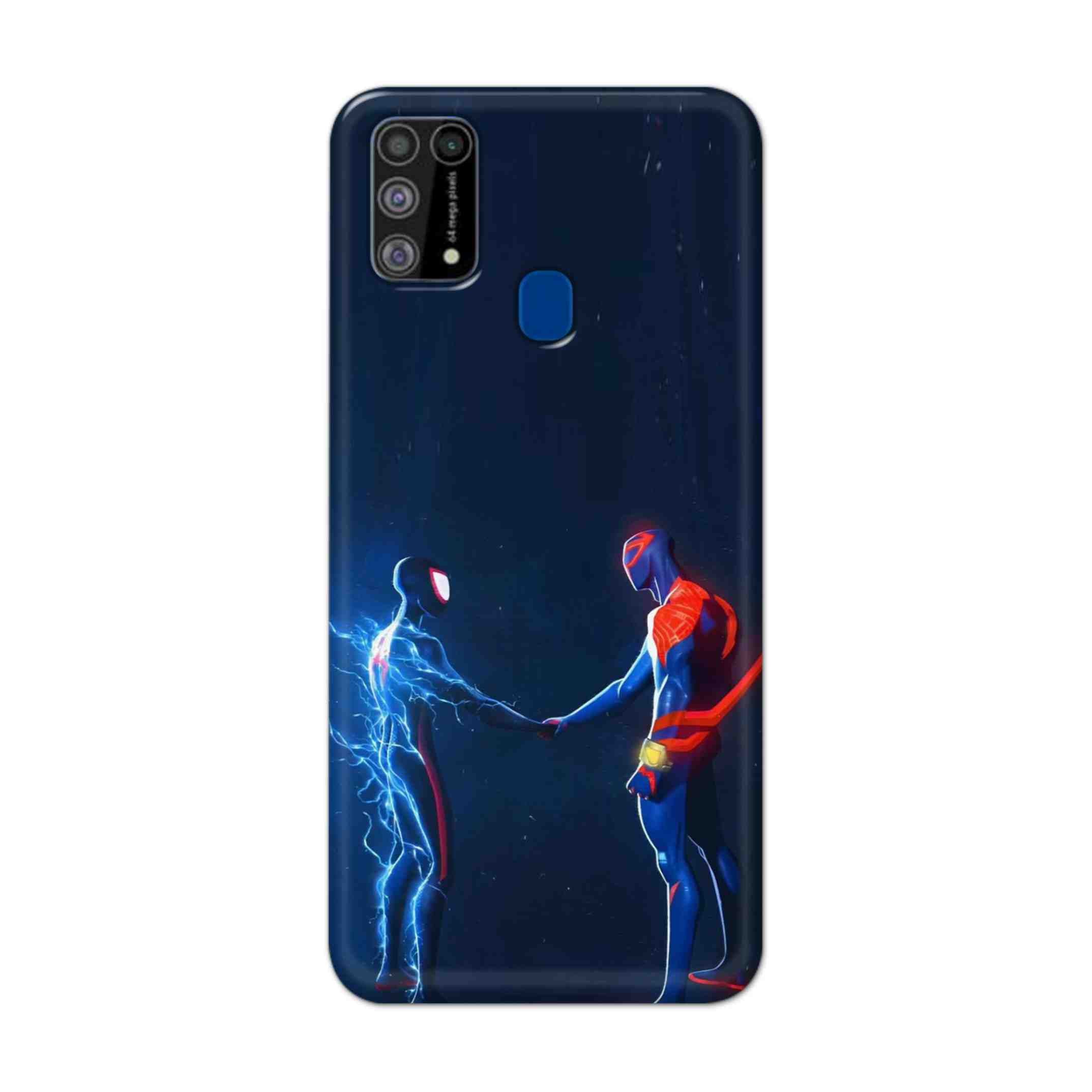 Buy Miles Morales Meet With Spiderman Hard Back Mobile Phone Case Cover For Samsung Galaxy M31 Online