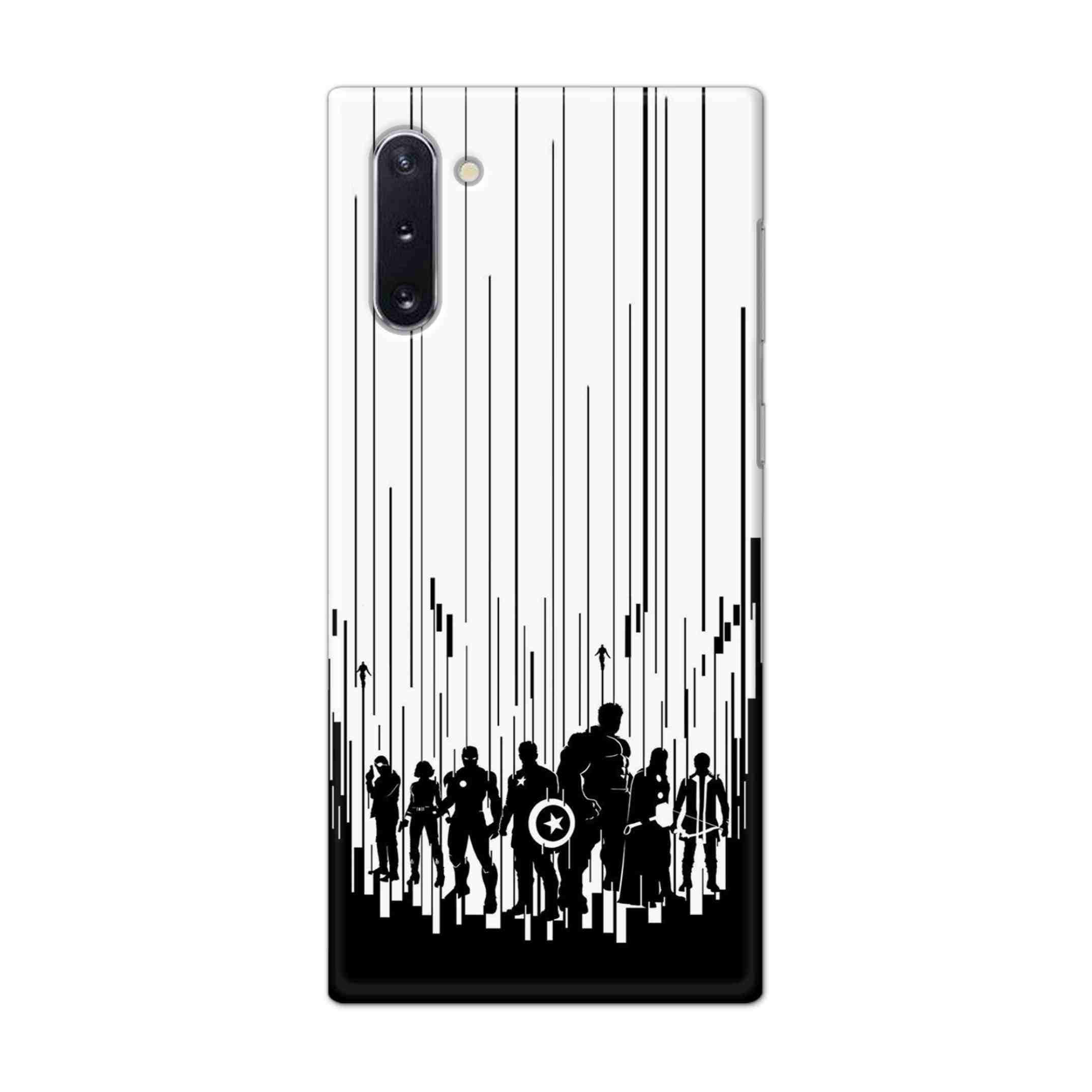 Buy Black And White Avengers Hard Back Mobile Phone Case Cover For Samsung Galaxy Note 10 Online