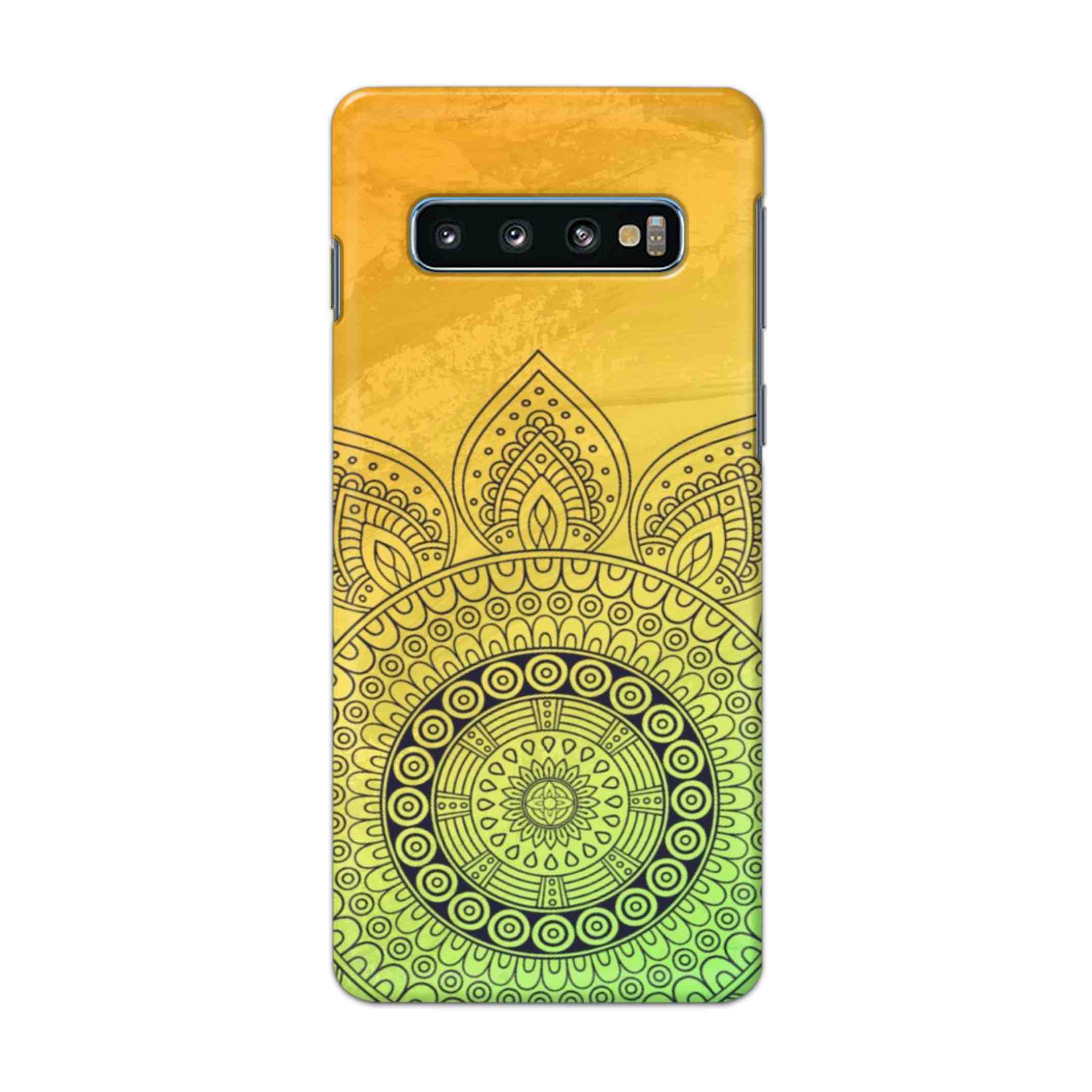 Buy Yellow Rangoli Hard Back Mobile Phone Case Cover For Samsung Galaxy S10 Online