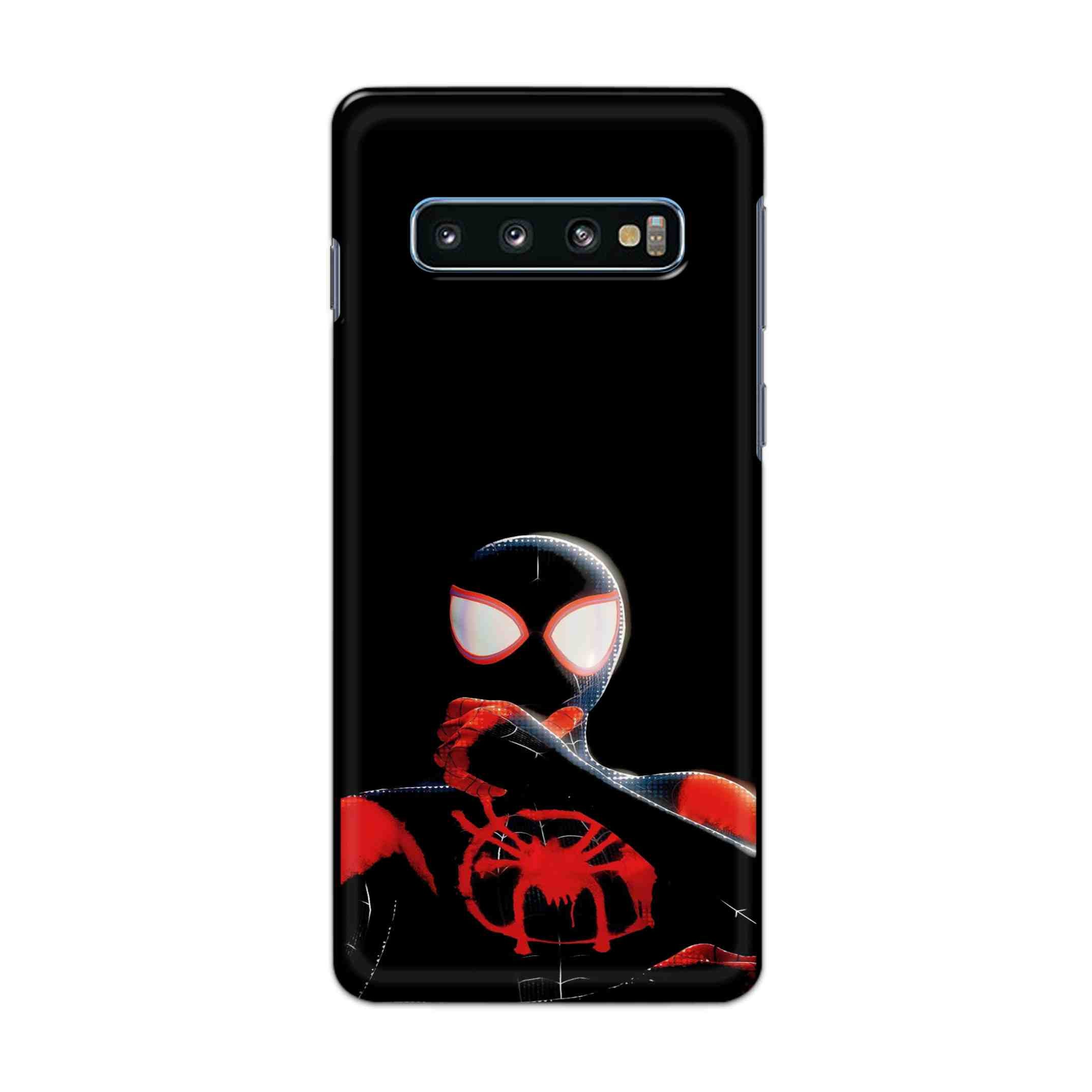 Buy Black Spiderman Hard Back Mobile Phone Case Cover For Samsung Galaxy S10 Online