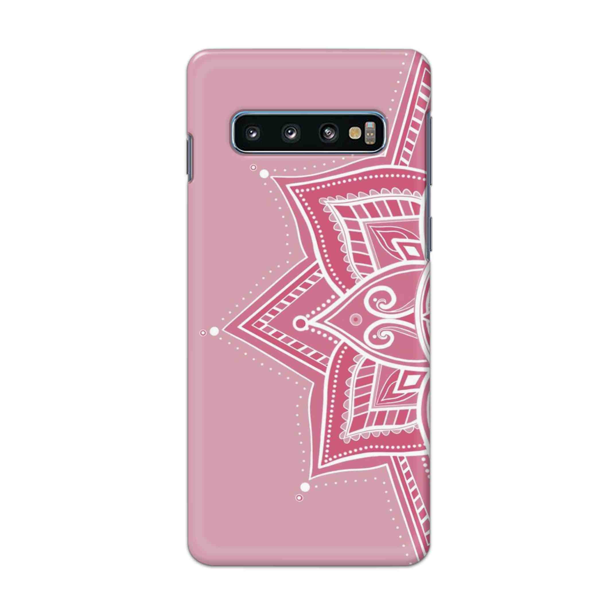Buy Pink Rangoli Hard Back Mobile Phone Case Cover For Samsung Galaxy S10 Plus Online