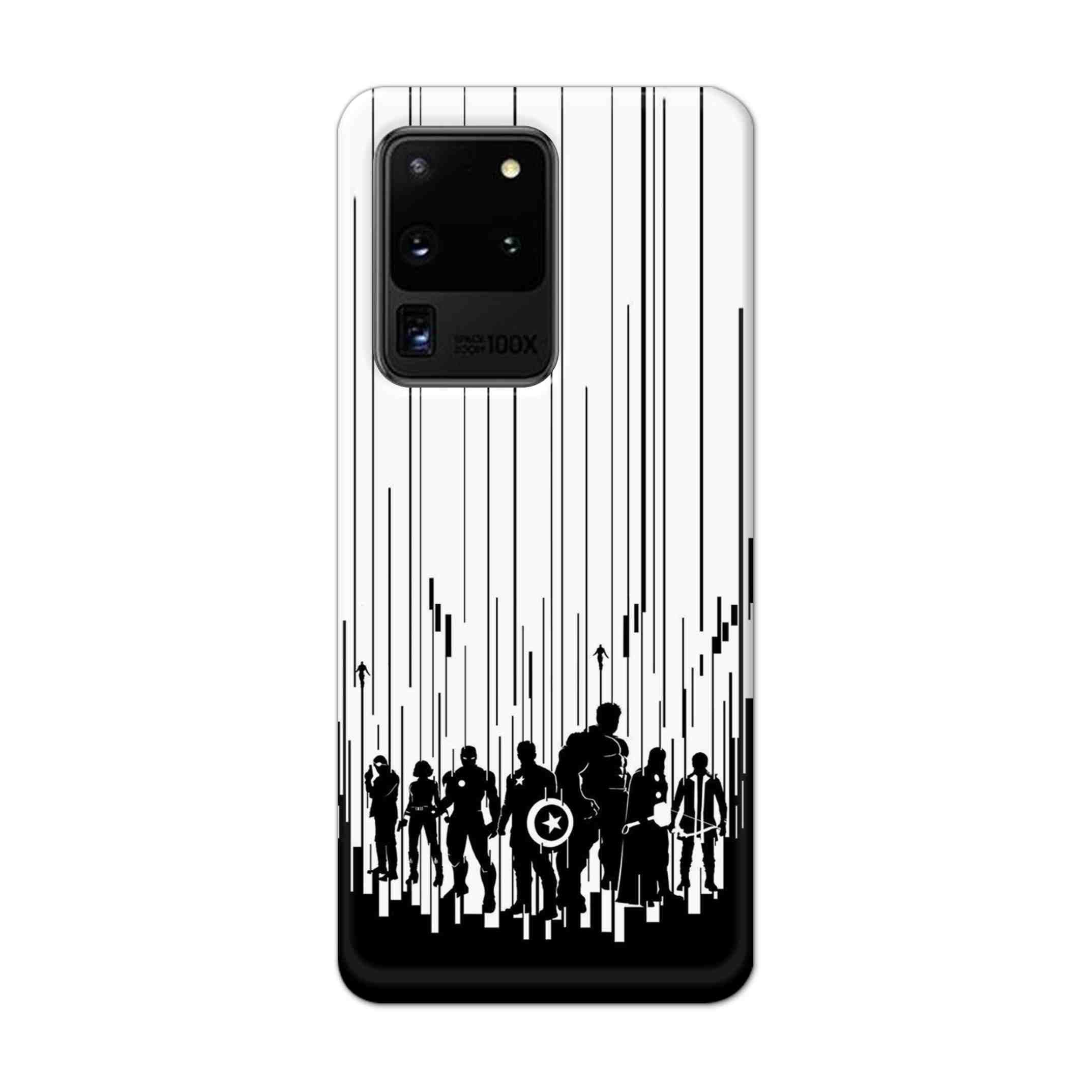 Buy Black And White Avengers Hard Back Mobile Phone Case Cover For Samsung Galaxy S20 Ultra Online
