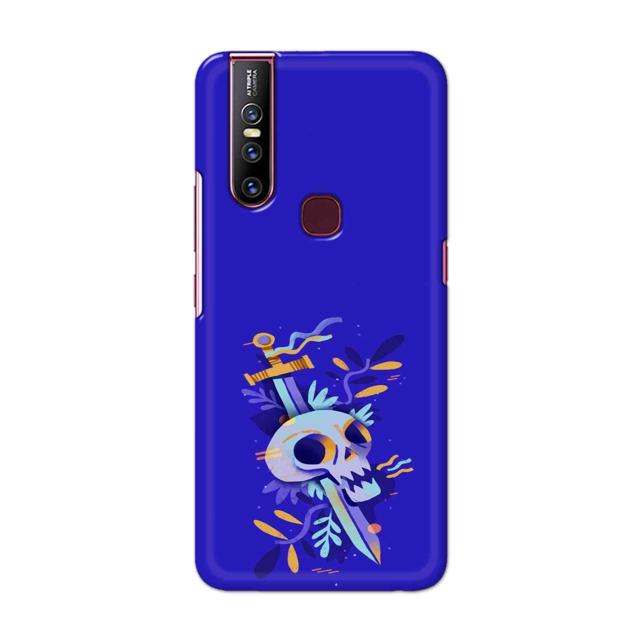Buy Blue Skull Hard Back Mobile Phone Case Cover For Vivo V15 Online
