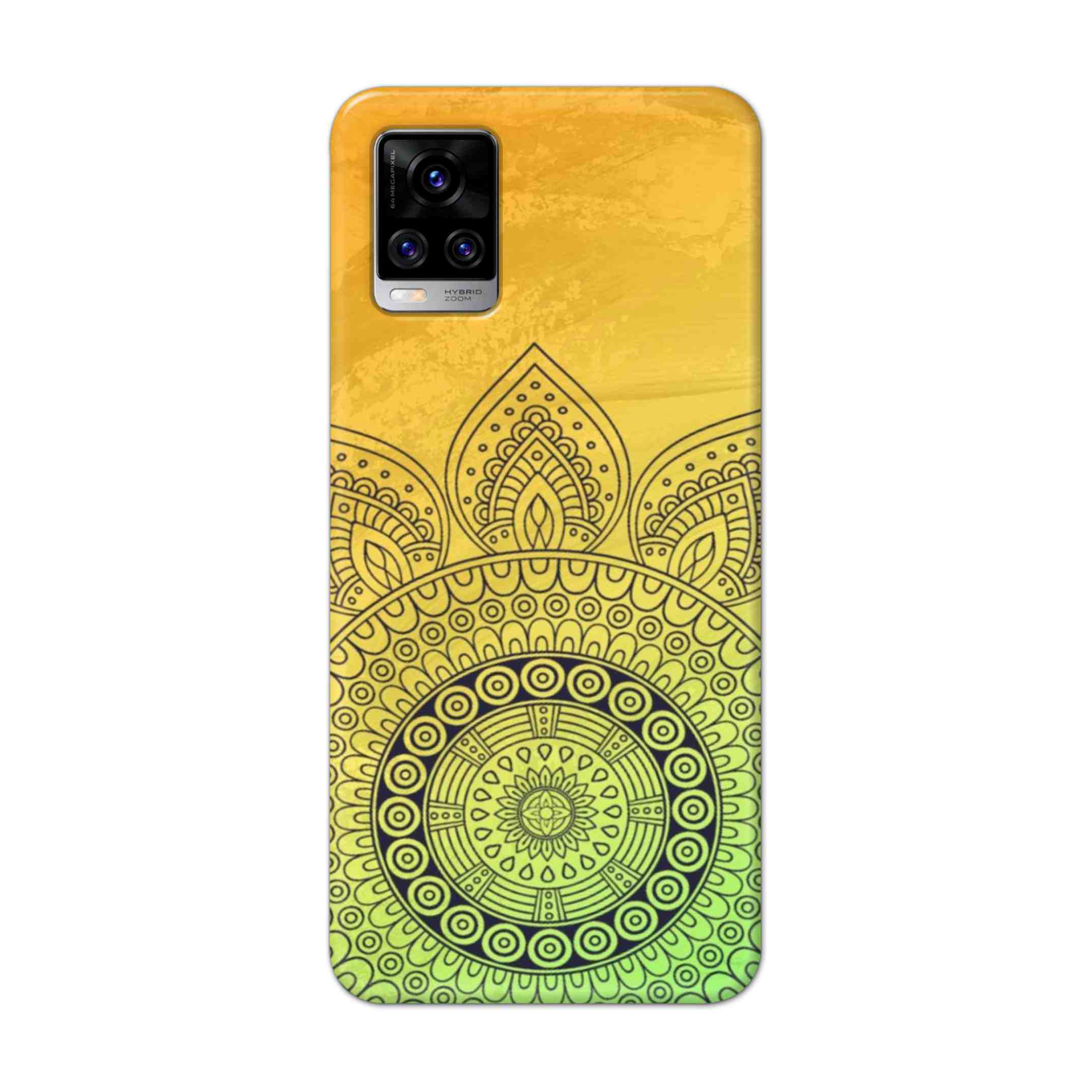Buy Yellow Rangoli Hard Back Mobile Phone Case Cover For Vivo V20 Pro Online
