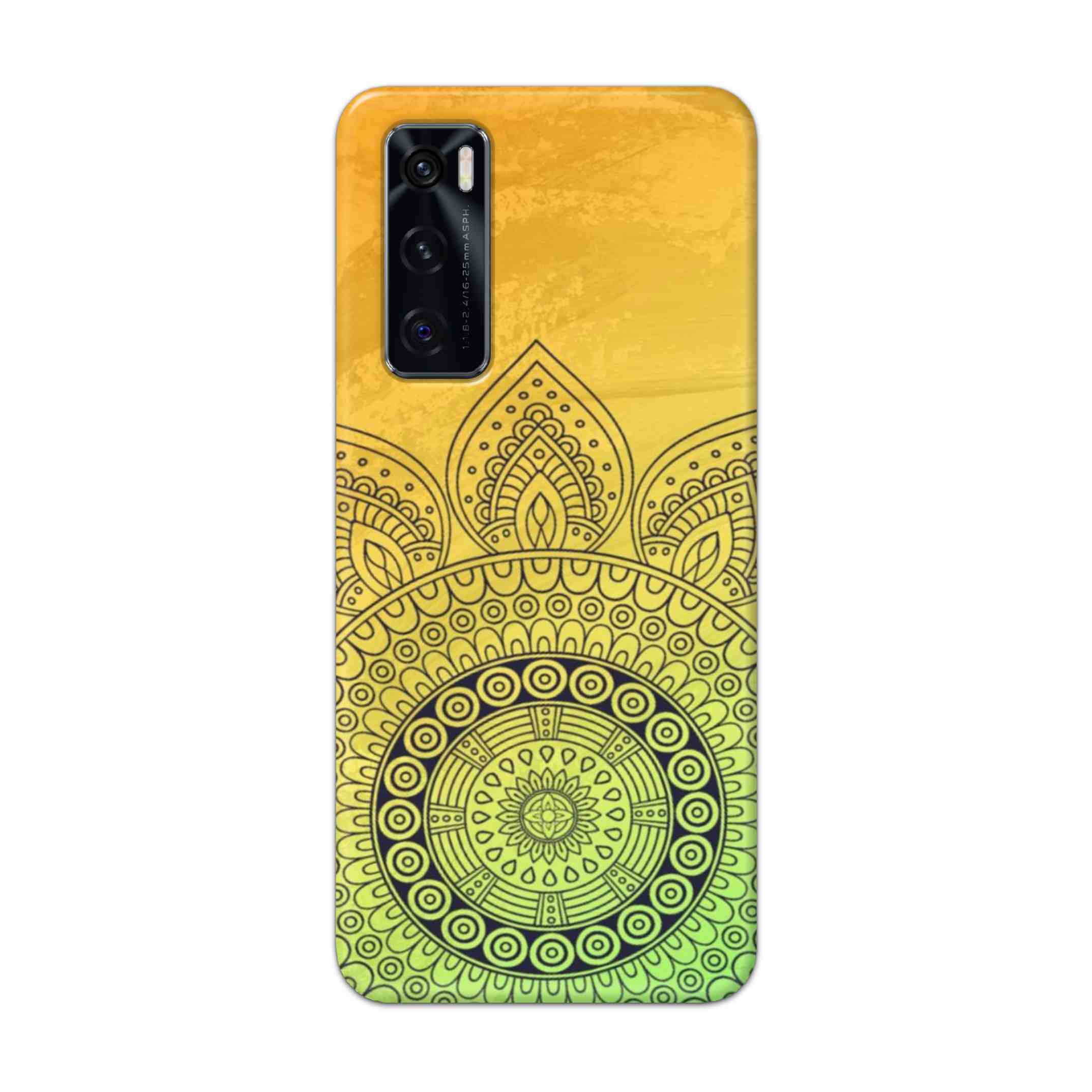 Buy Yellow Rangoli Hard Back Mobile Phone Case Cover For Vivo V20 SE Online
