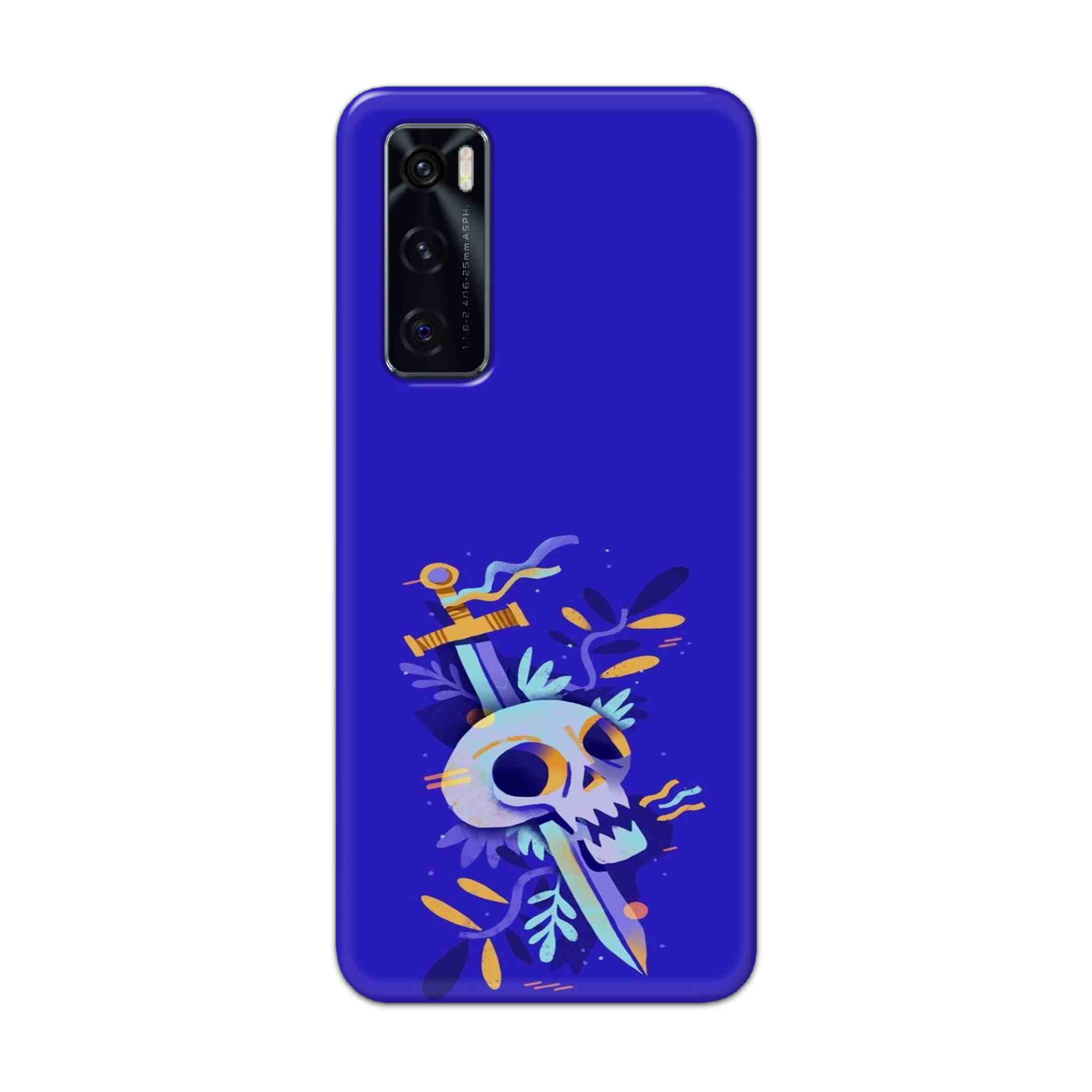 Buy Blue Skull Hard Back Mobile Phone Case Cover For Vivo V20 SE Online