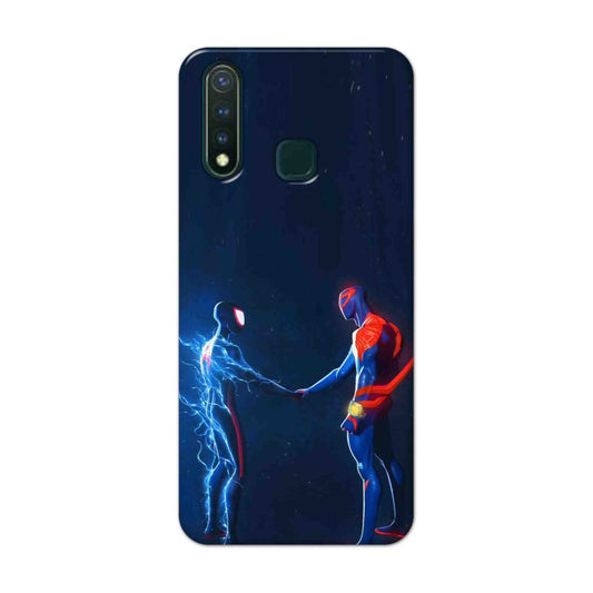 Buy Miles Morales Meet With Spiderman Hard Back Mobile Phone Case Cover For Vivo Y19 Online