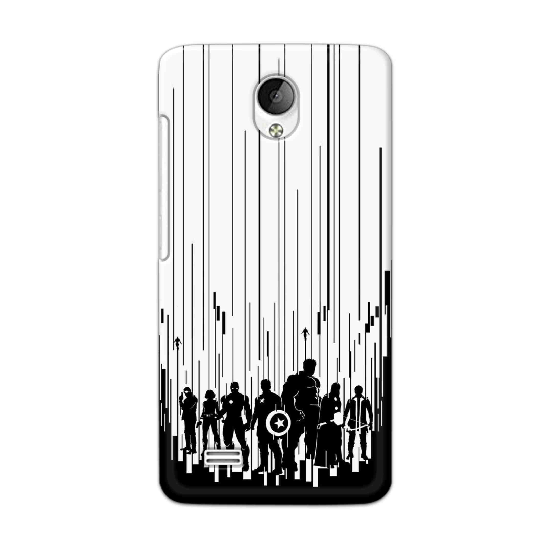 Buy Black And White Avengers Hard Back Mobile Phone Case Cover For Vivo Y21 / Vivo Y21L Online