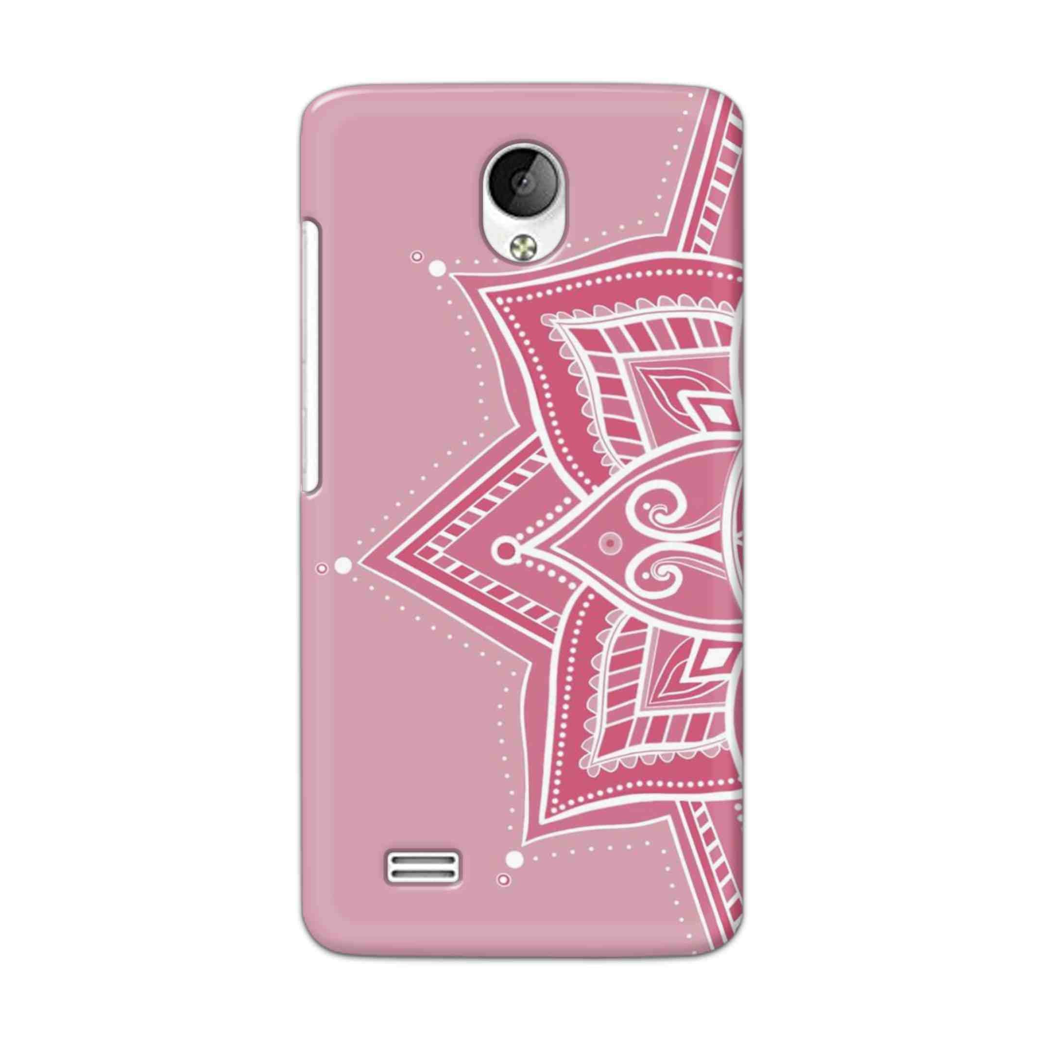 Buy Pink Rangoli Hard Back Mobile Phone Case Cover For Vivo Y21 / Vivo Y21L Online