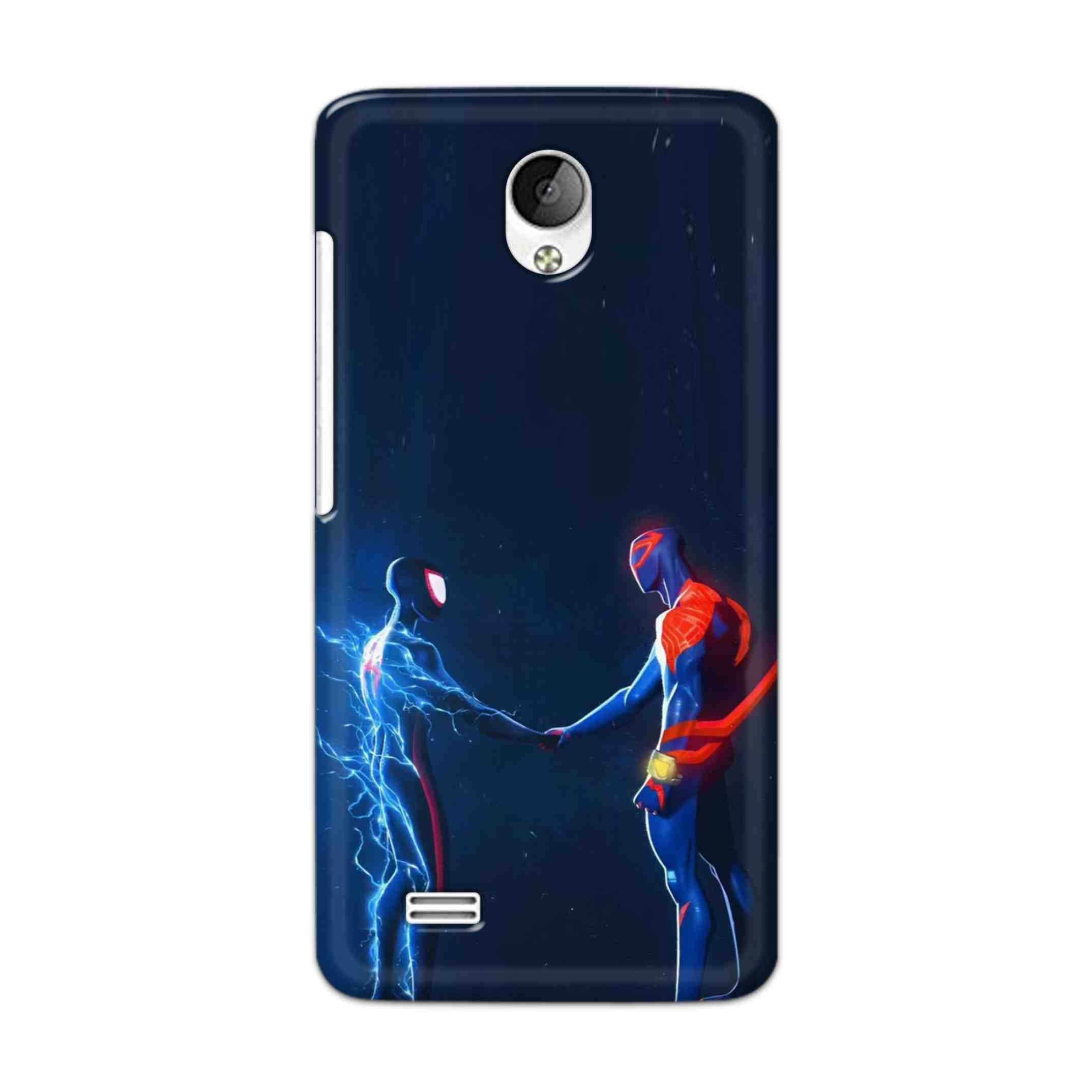 Buy Miles Morales Meet With Spiderman Hard Back Mobile Phone Case Cover For Vivo Y21 / Vivo Y21L Online