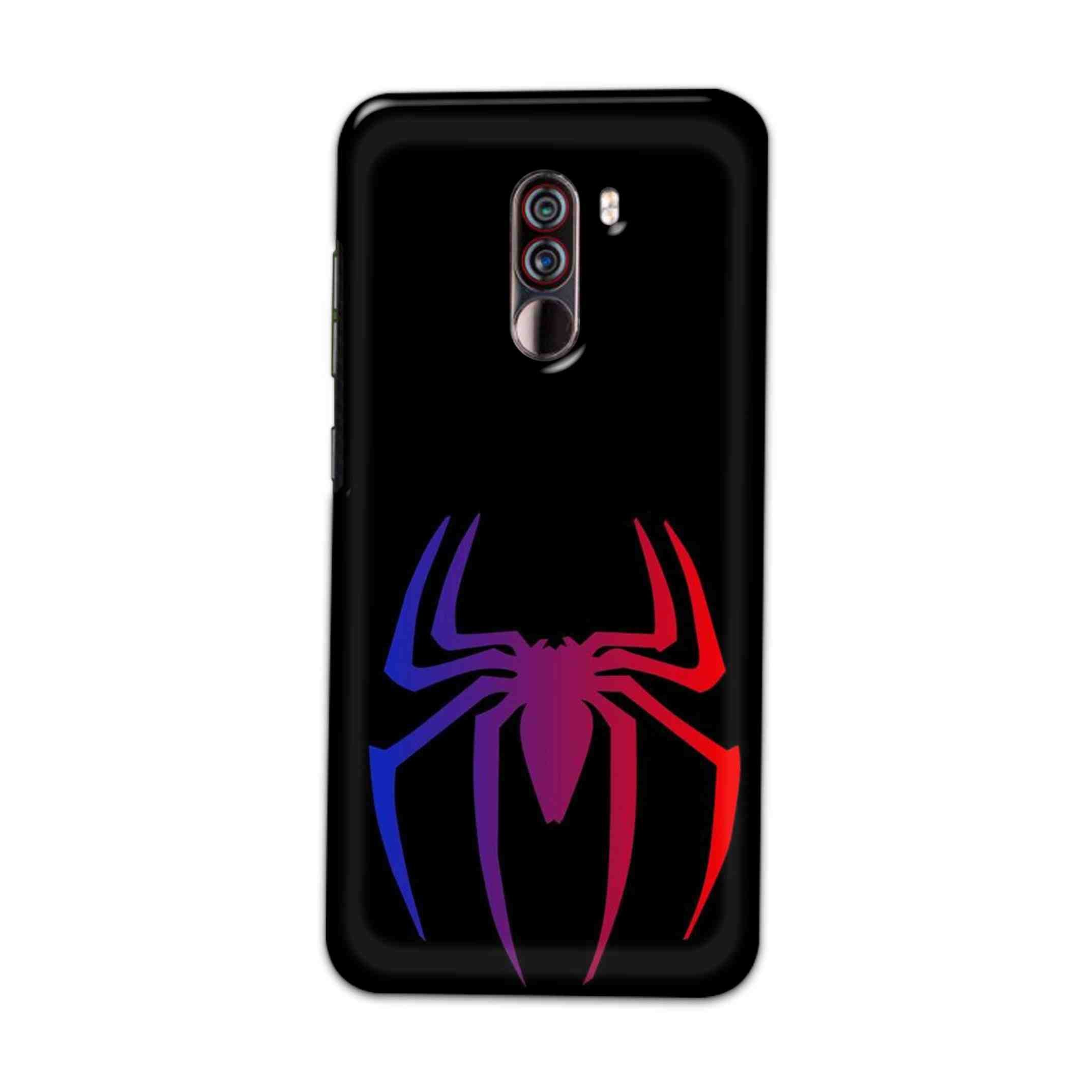 Buy Neon Spiderman Logo Hard Back Mobile Phone Case Cover For Xiaomi Pocophone F1 Online