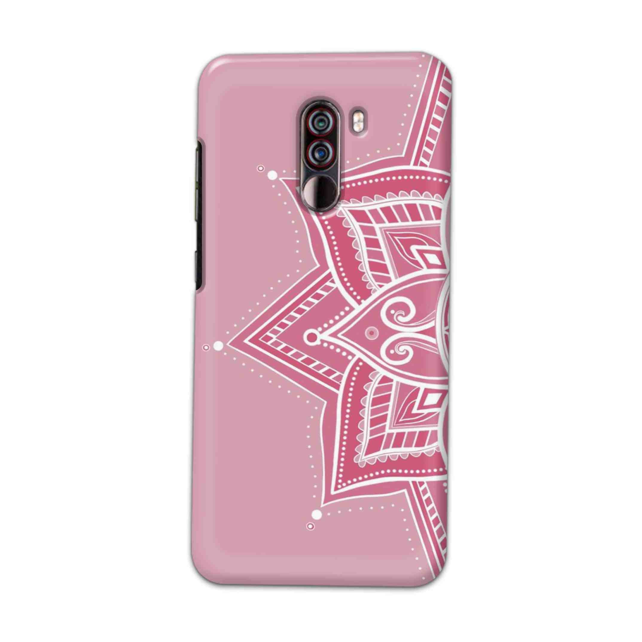 Buy Pink Rangoli Hard Back Mobile Phone Case Cover For Xiaomi Pocophone F1 Online