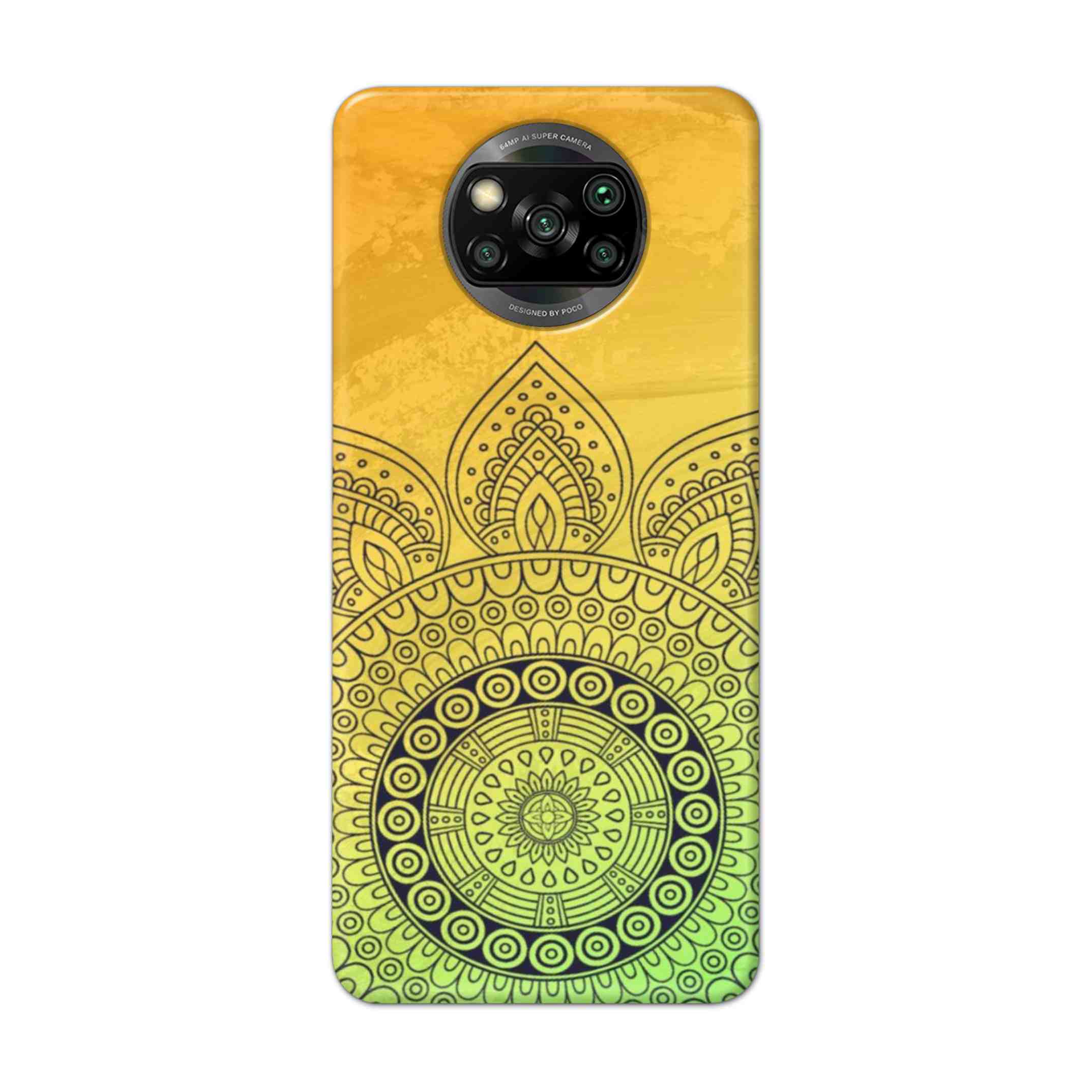 Buy Yellow Rangoli Hard Back Mobile Phone Case Cover For Pcoc X3 NFC Online
