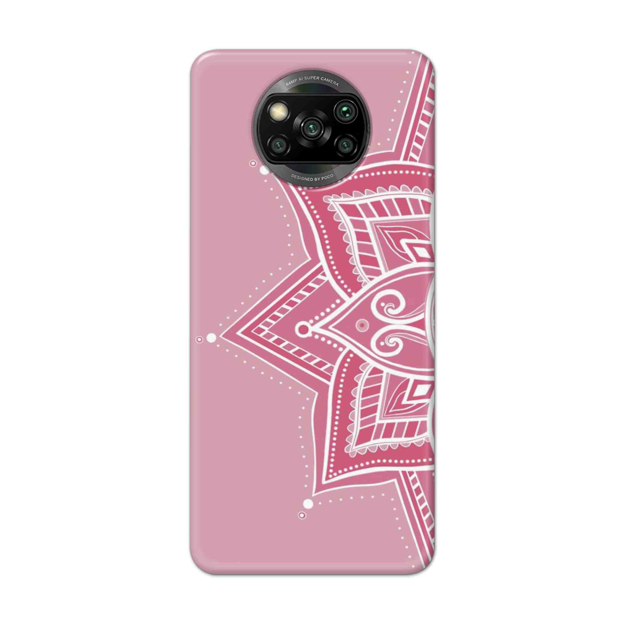 Buy Pink Rangoli Hard Back Mobile Phone Case Cover For Pcoc X3 NFC Online