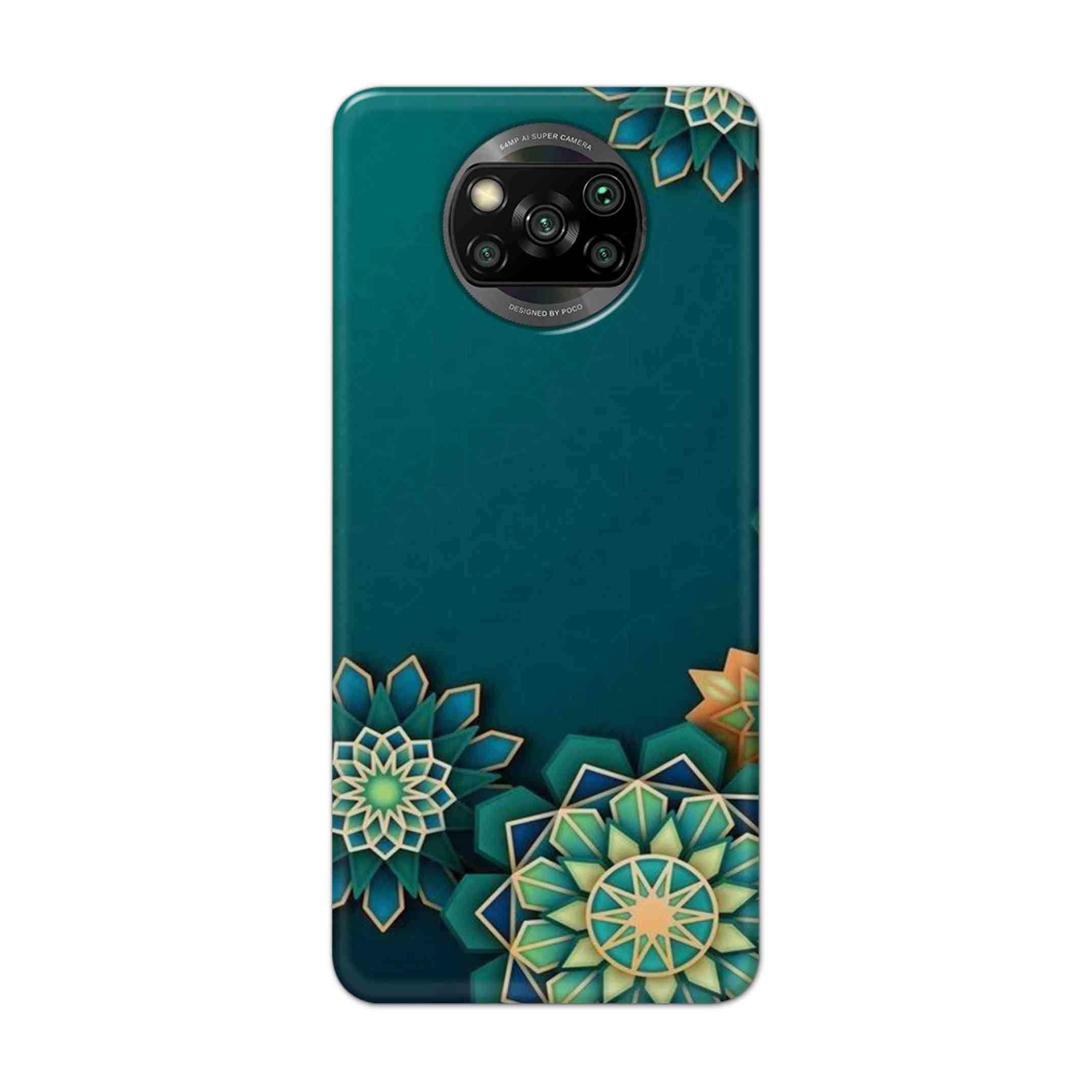 Buy Green Flower Hard Back Mobile Phone Case Cover For Pcoc X3 NFC Online