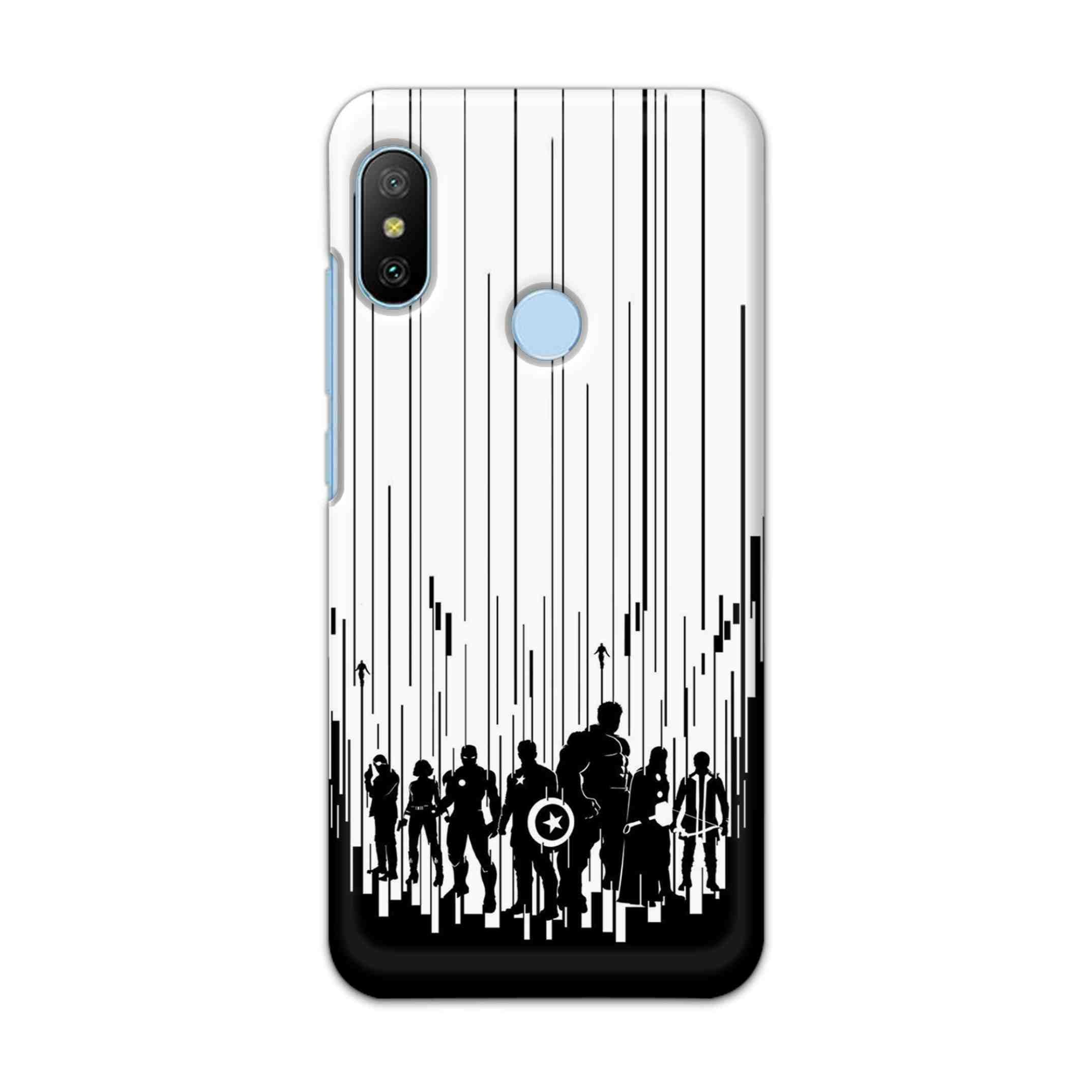 Buy Black And White Avanegers Hard Back Mobile Phone Case/Cover For Xiaomi Redmi 6 Pro Online
