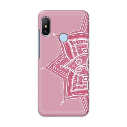 Buy Pink Rangoli Hard Back Mobile Phone Case/Cover For Xiaomi Redmi 6 Pro Online