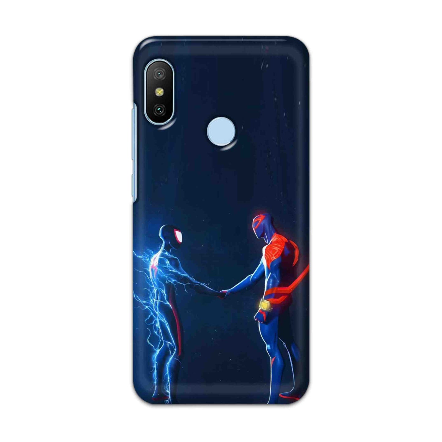 Buy Miles Morales Meet With Spiderman Hard Back Mobile Phone Case/Cover For Xiaomi Redmi 6 Pro Online