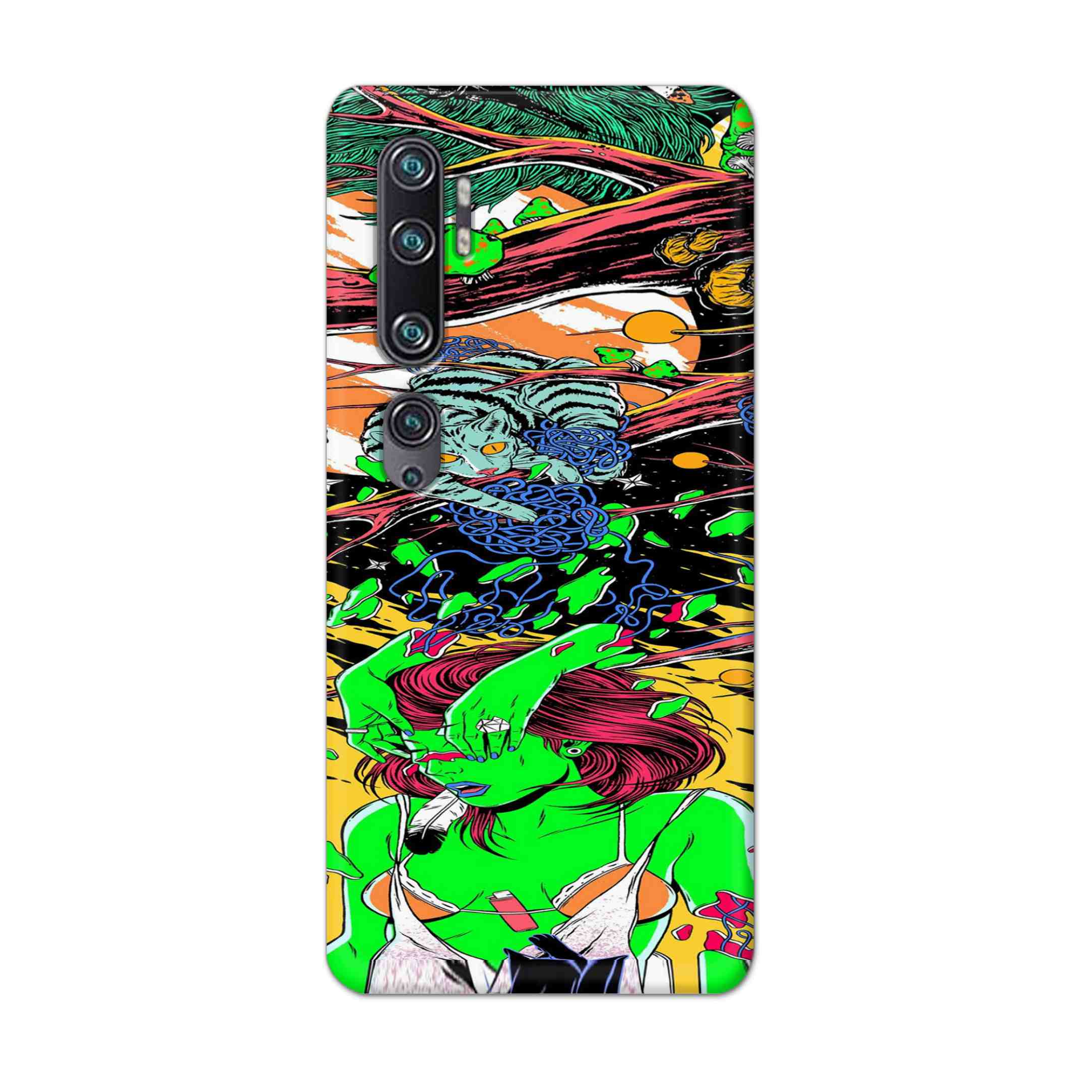 Buy Green Girl Art Hard Back Mobile Phone Case Cover For Xiaomi Mi Note 10 Online
