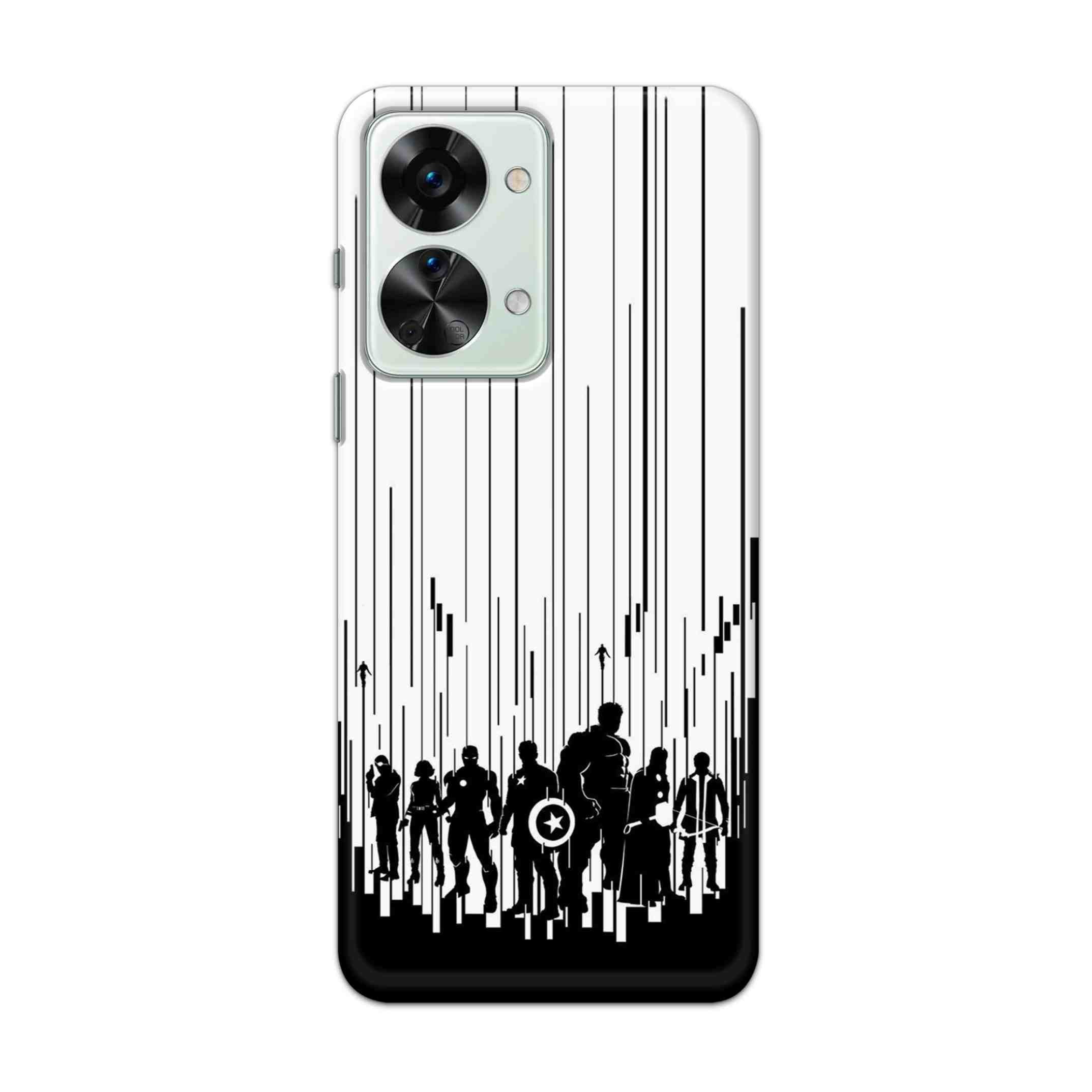 Buy Black And White Avengers Hard Back Mobile Phone Case Cover For OnePlus Nord 2T 5G Online