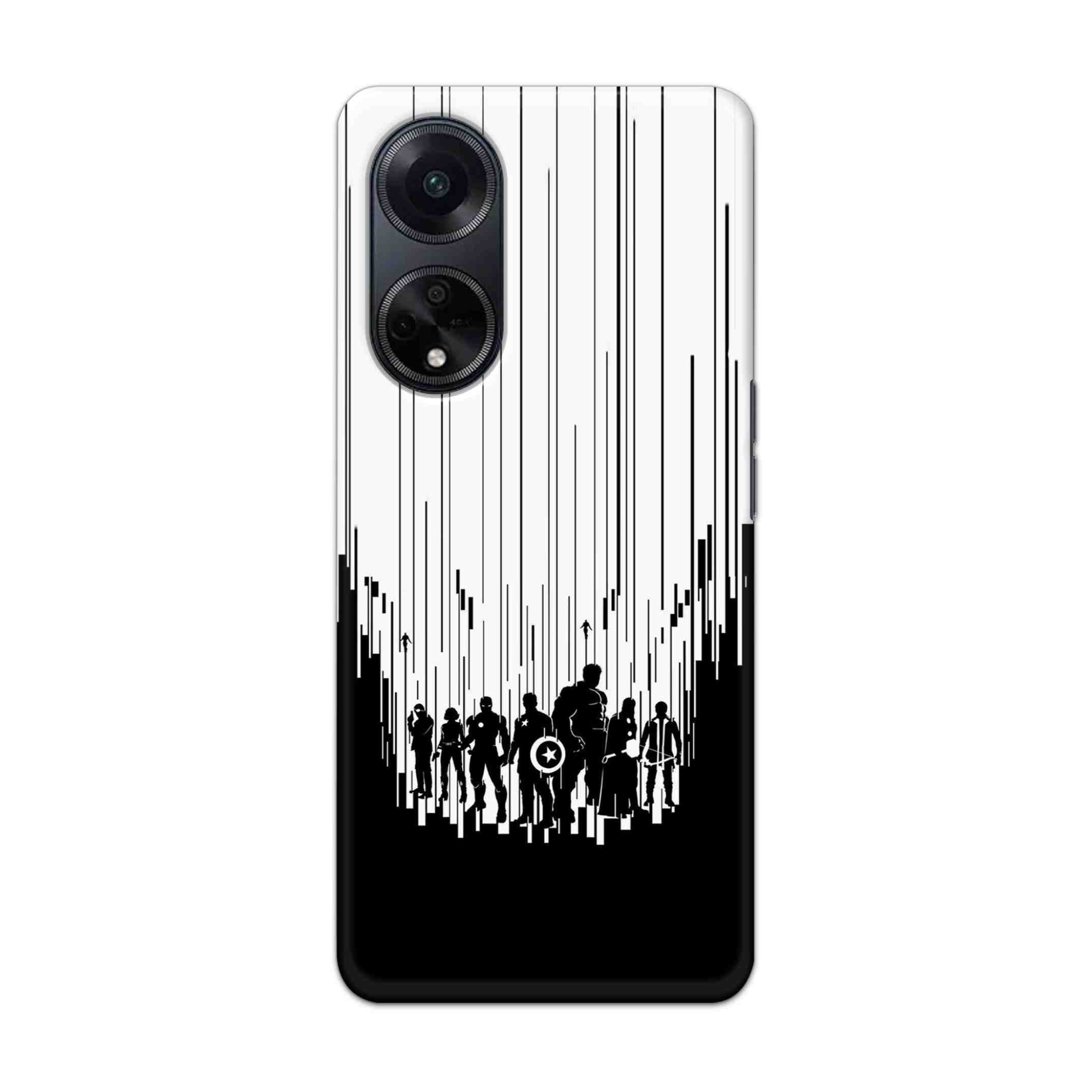 Buy Black And White Avanegers Hard Back Mobile Phone Case/Cover For Oppo F23 (5G) Online