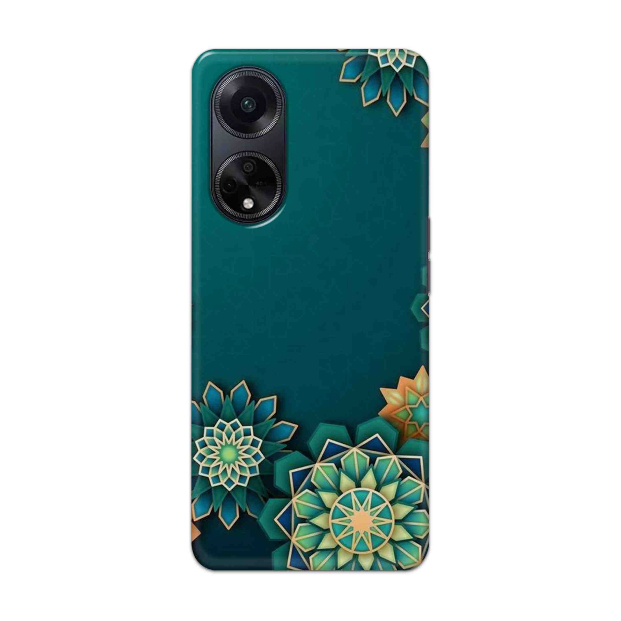 Buy Green Flower Hard Back Mobile Phone Case/Cover For Oppo F23 (5G) Online