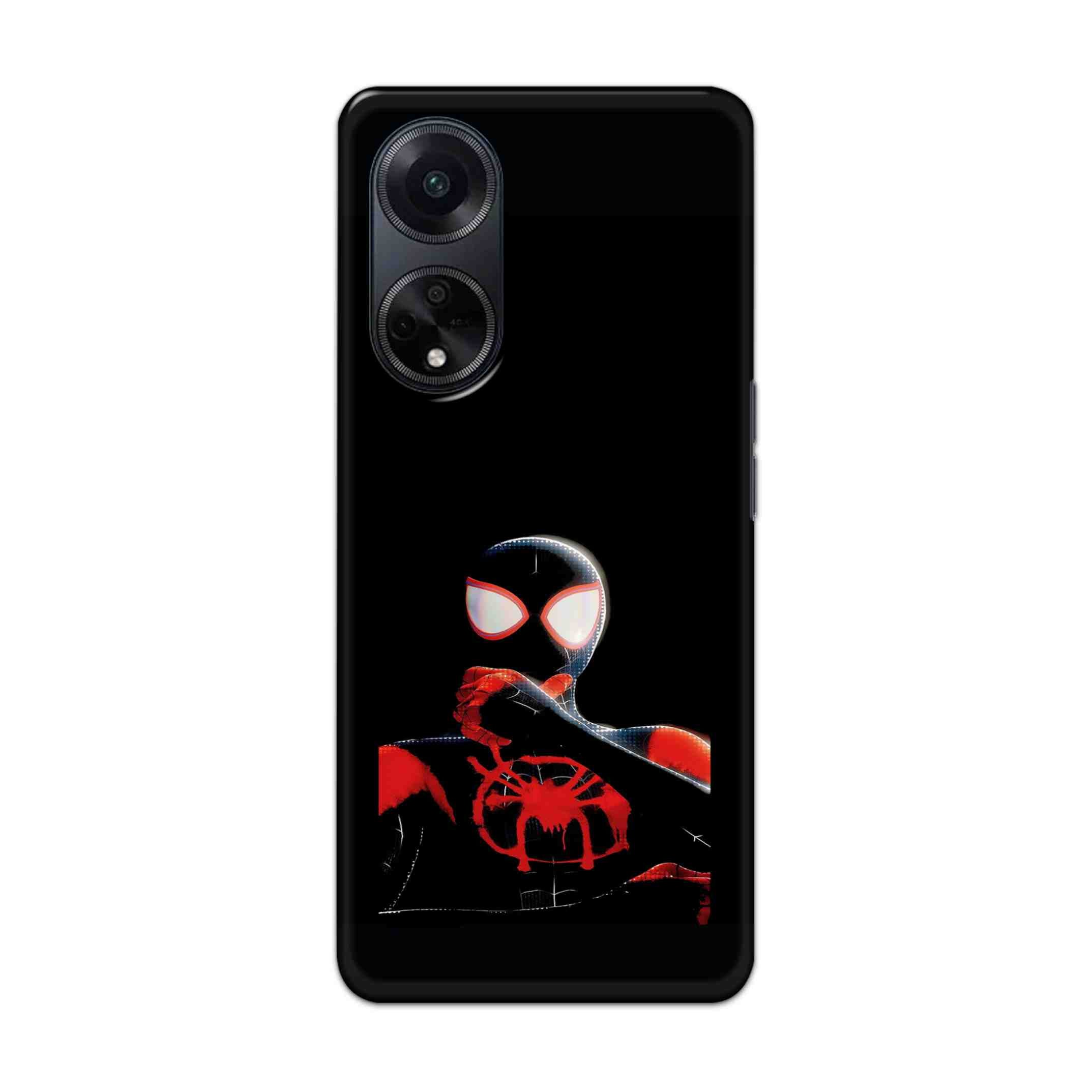 Buy Black Spiderman Hard Back Mobile Phone Case/Cover For Oppo F23 (5G) Online