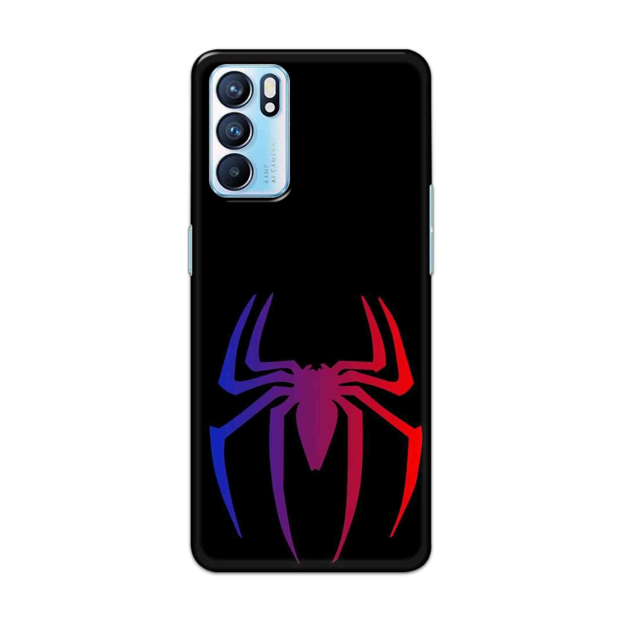 Buy Neon Spiderman Logo Hard Back Mobile Phone Case Cover For OPPO RENO 6 Online