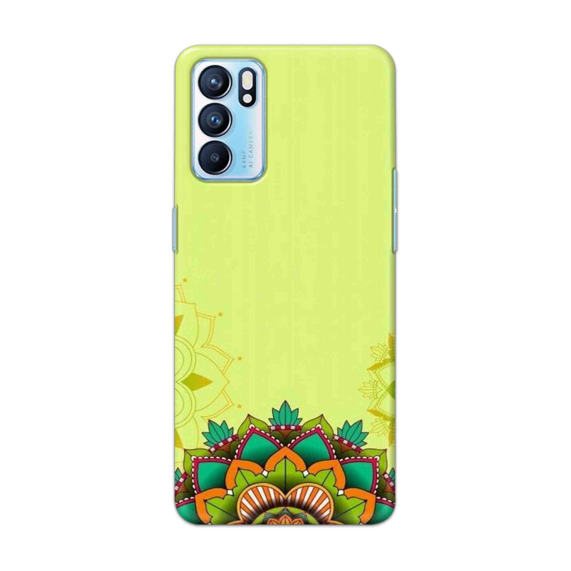 Buy Flower Mandala Hard Back Mobile Phone Case Cover For OPPO RENO 6 Online