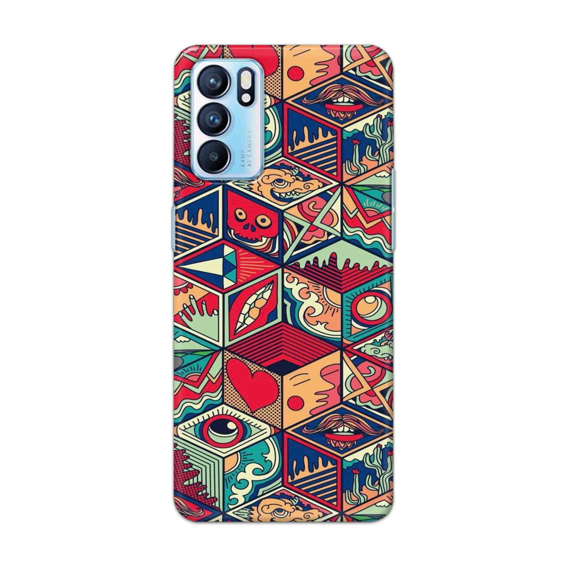 Buy Face Mandala Hard Back Mobile Phone Case Cover For OPPO RENO 6 Online