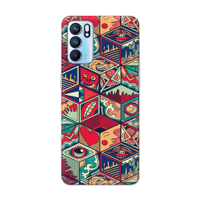 Buy Face Mandala Hard Back Mobile Phone Case Cover For OPPO RENO 6 Online