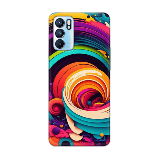 Buy Colour Circle Hard Back Mobile Phone Case Cover For OPPO RENO 6 Online