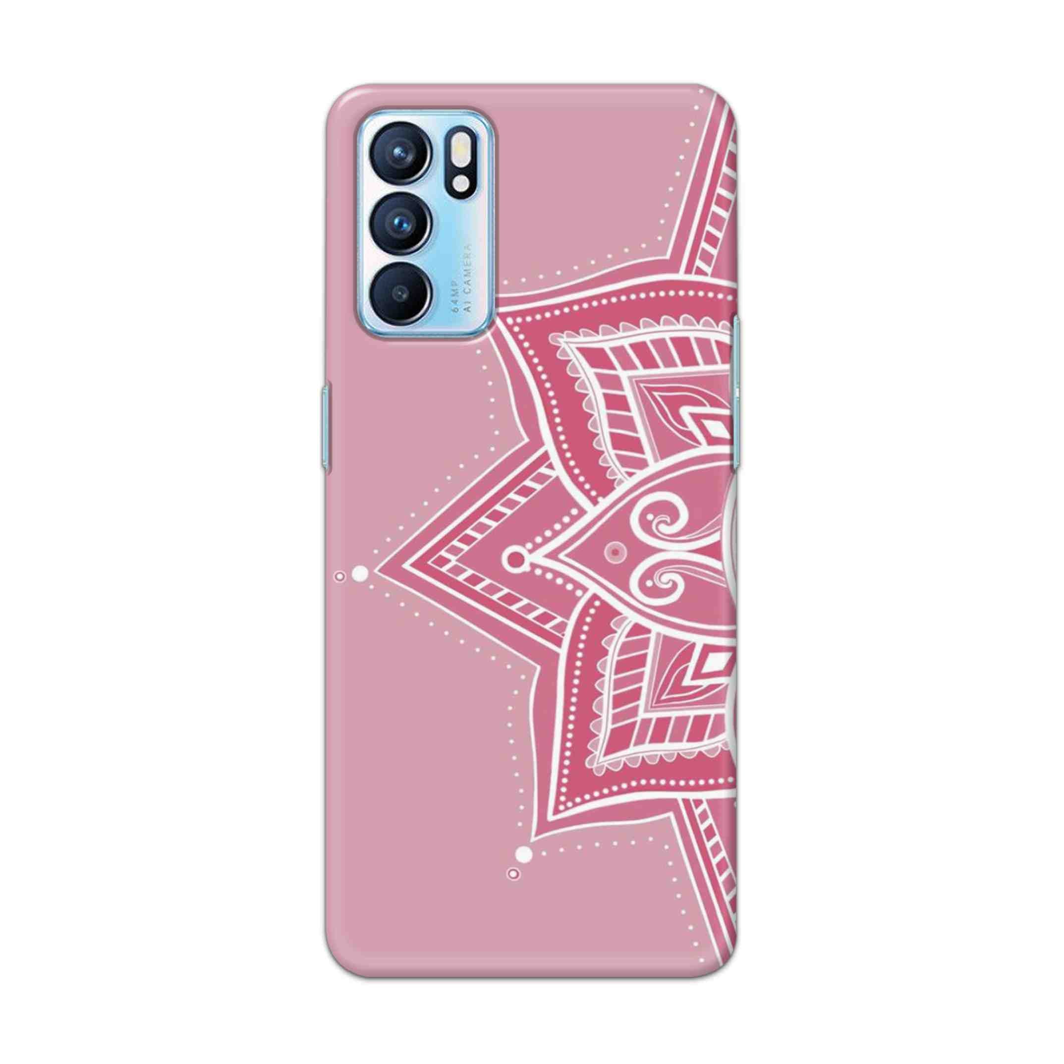 Buy Pink Rangoli Hard Back Mobile Phone Case Cover For OPPO RENO 6 5G Online