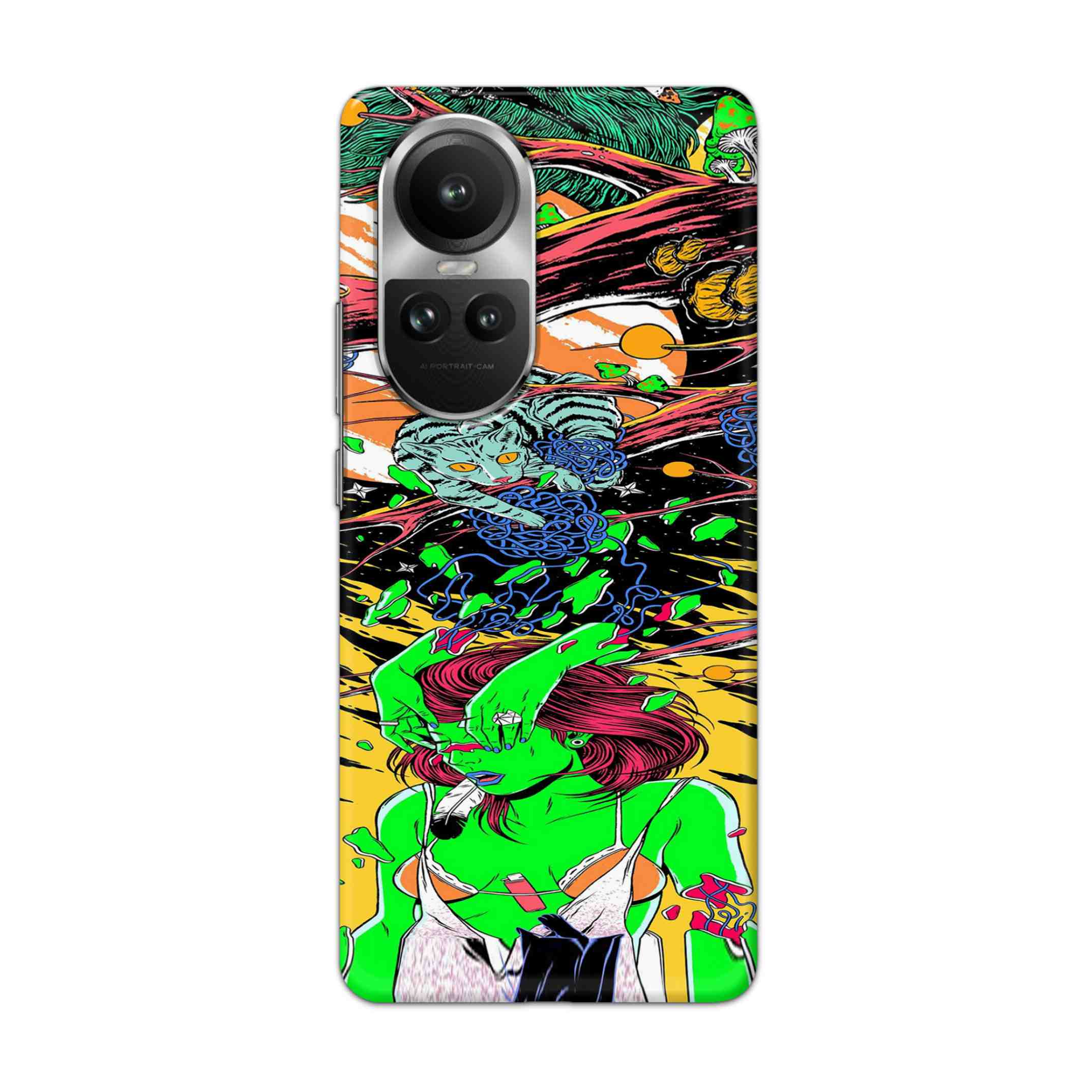 Buy Green Girl Art Hard Back Mobile Phone Case/Cover For Oppo Reno 10 5G Online
