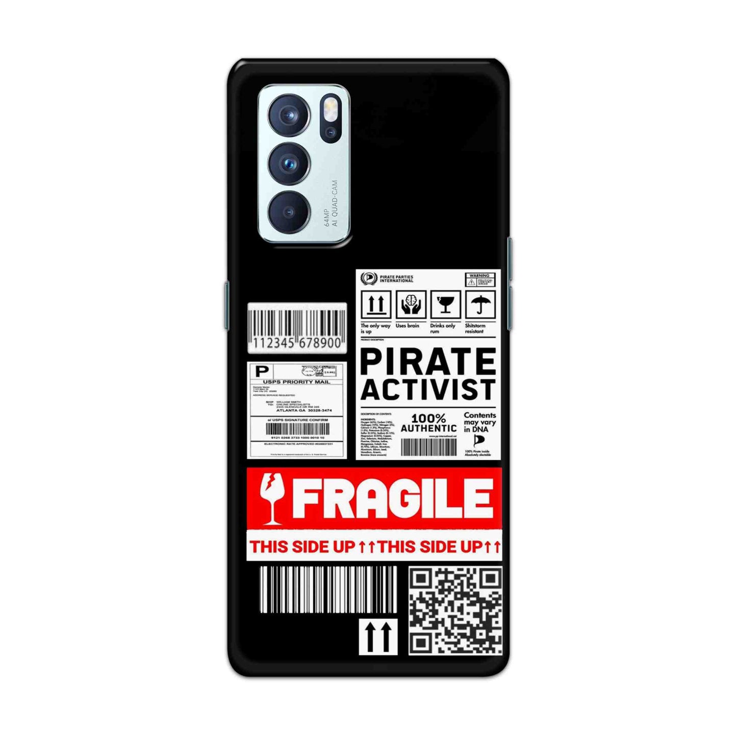 Buy Fragile Hard Back Mobile Phone Case Cover For OPPO Reno 6 Pro 5G Online